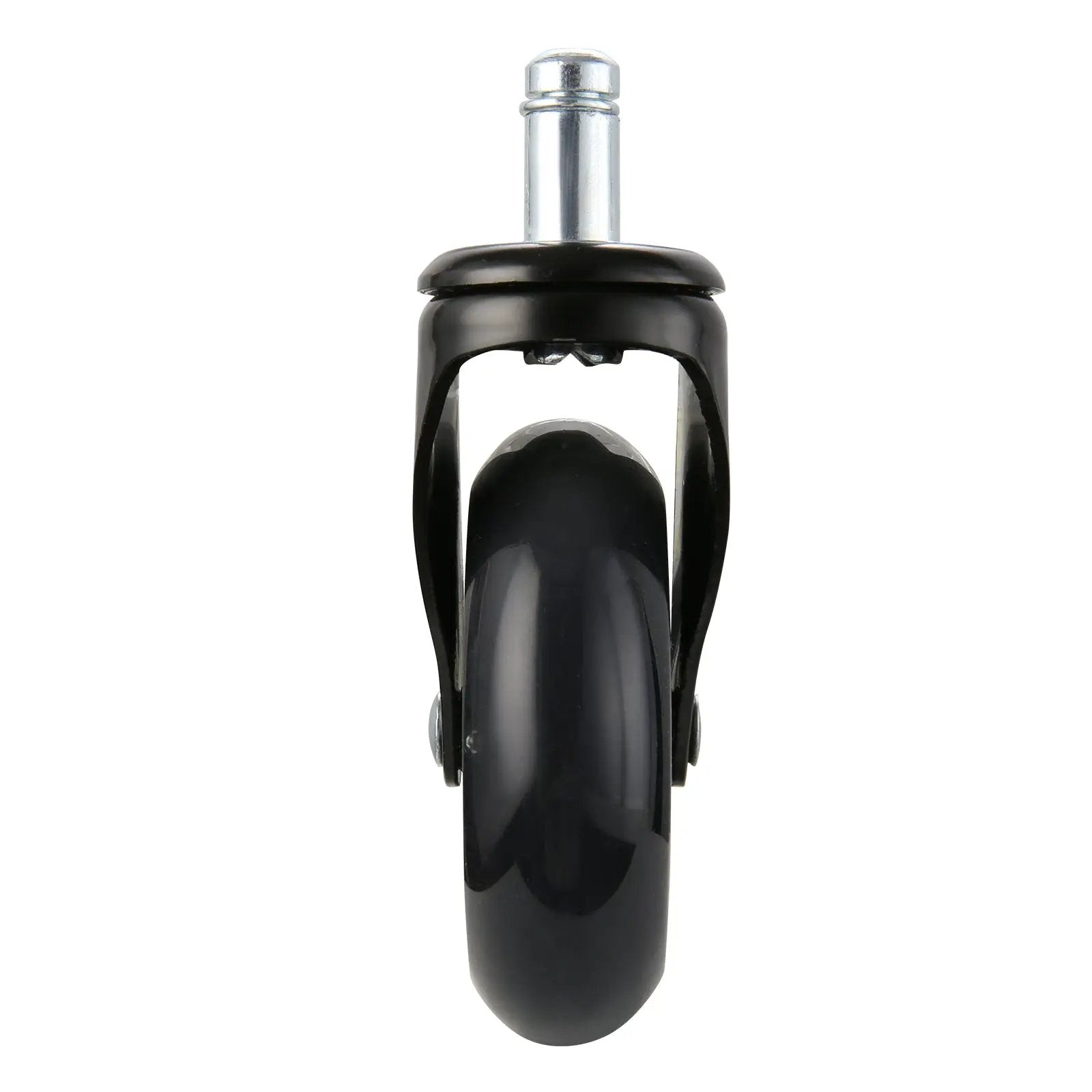 Heavy-duty platinum office chair wheels designed for hardwood floors, durable and silent for smooth movement.
