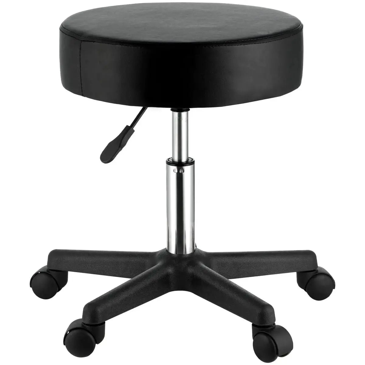 Platinum-Level premium adjustable rolling stool with ultra-thick cushion and 400lb capacity, designed for professional use.
