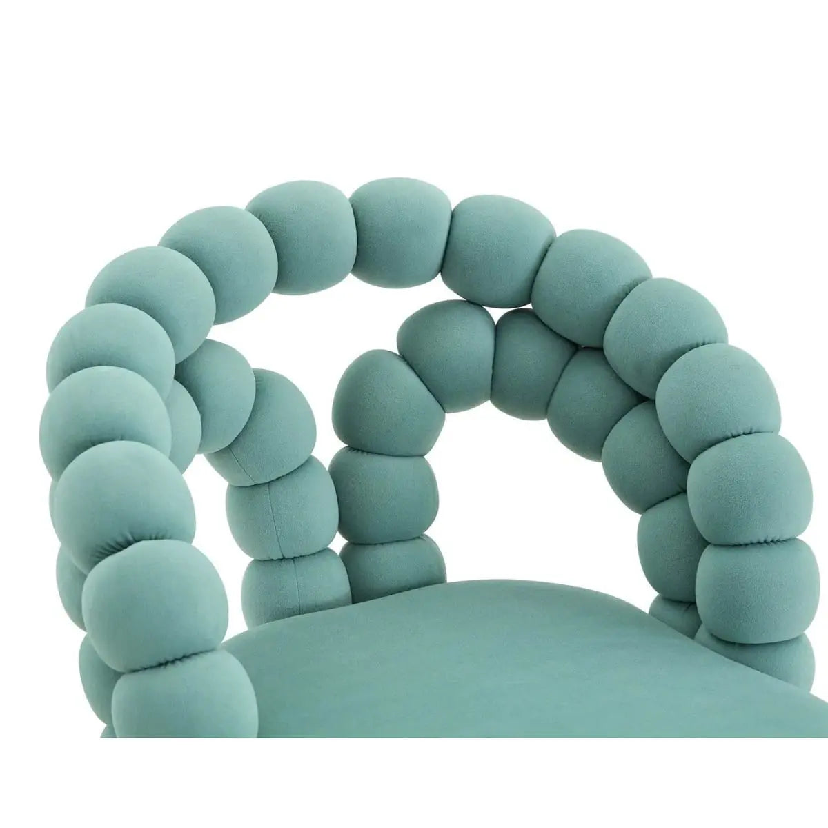 Teal velvet adjustable swivel desk chair with gold metal base from Platinum-Level Office Chairs, suitable for home office use.