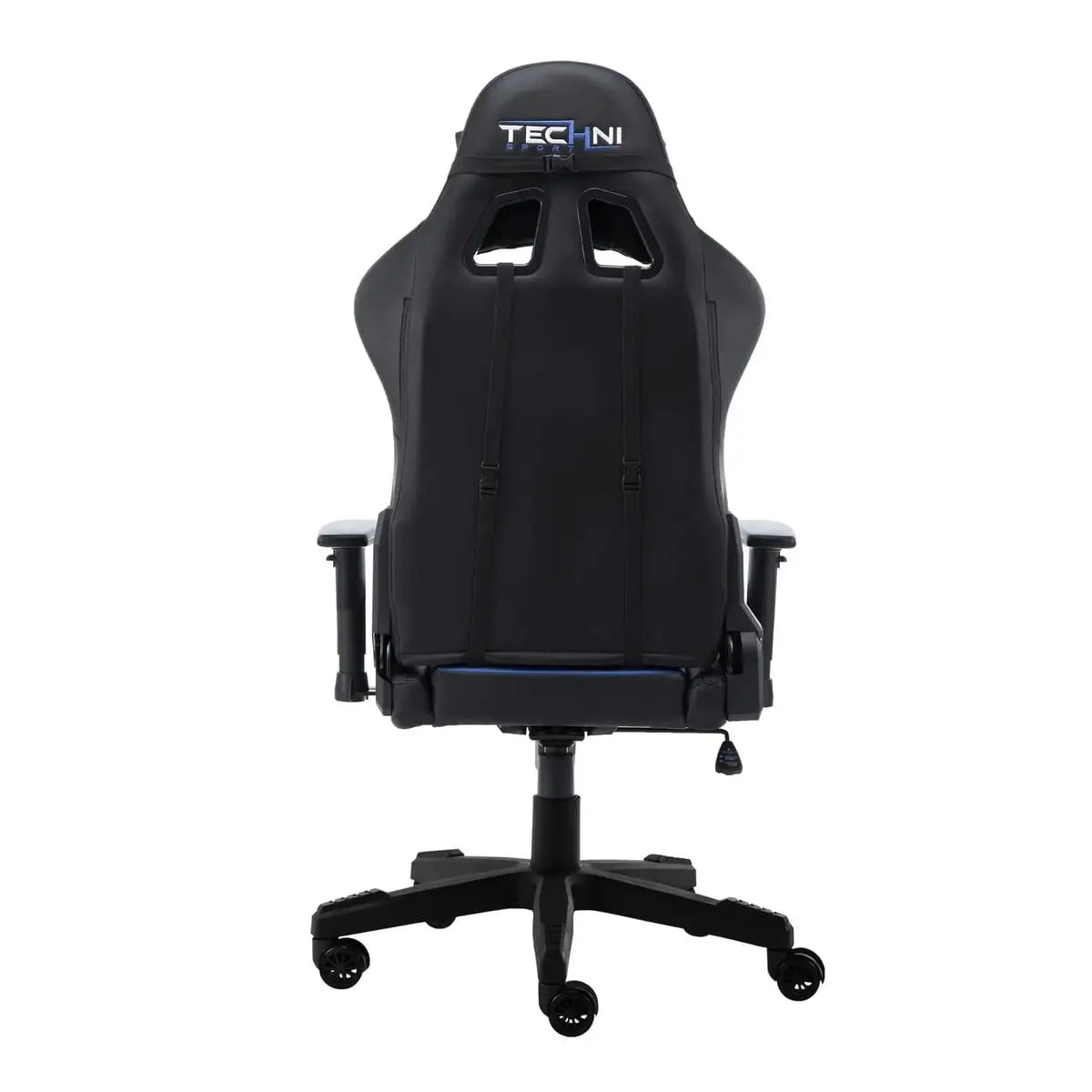 Blue Techni Sport TS92 ergonomic office gaming chair with adjustable armrests and lumbar support for long gaming or work sessions.