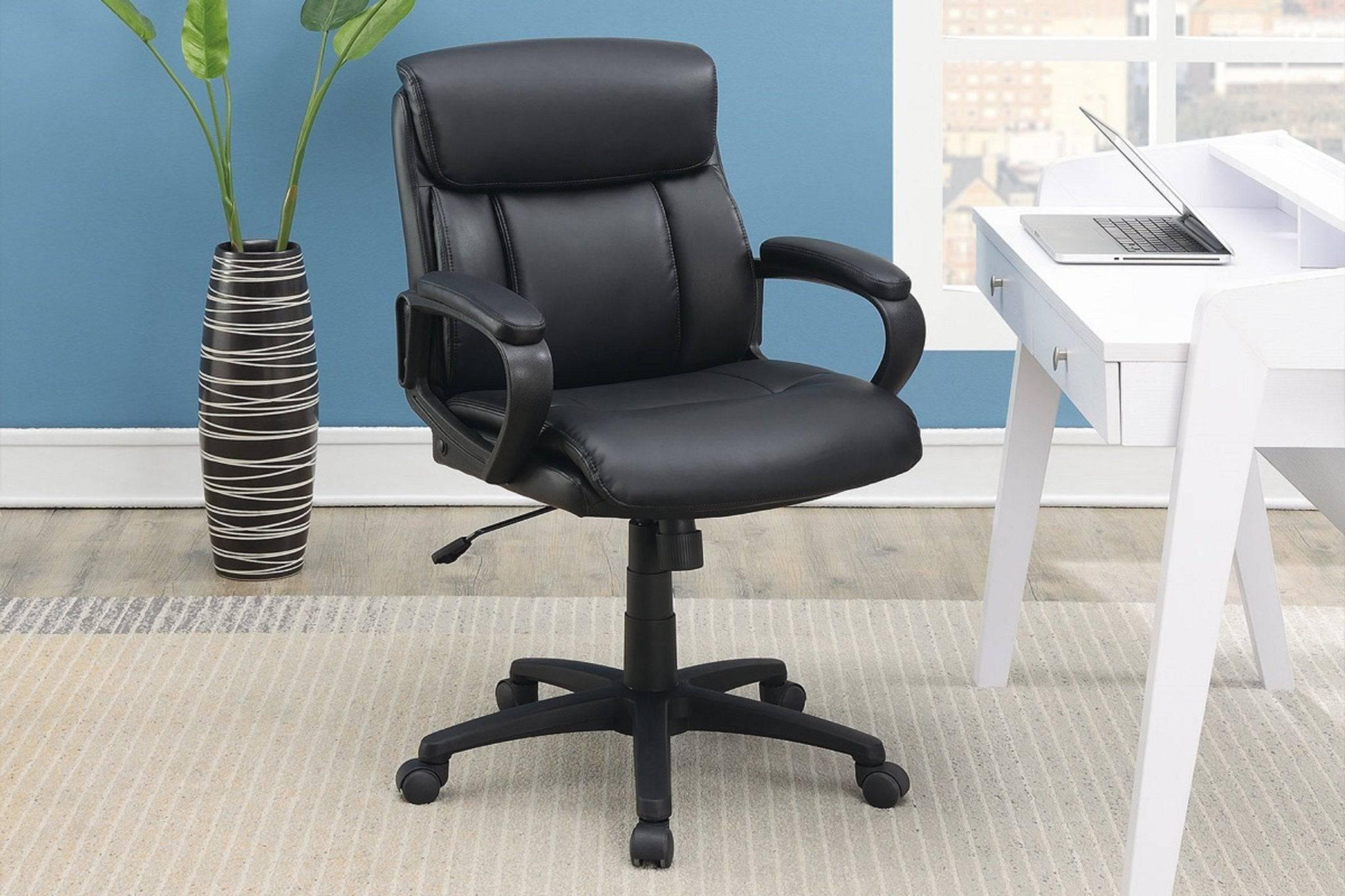 Elegant Extra Padded Comfort Office Chair for Home and Work - Black Design - Platinum-Level Office Chairs