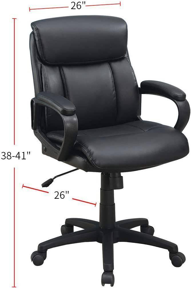 Elegant Extra Padded Comfort Office Chair for Home and Work - Black Design - Platinum-Level Office Chairs