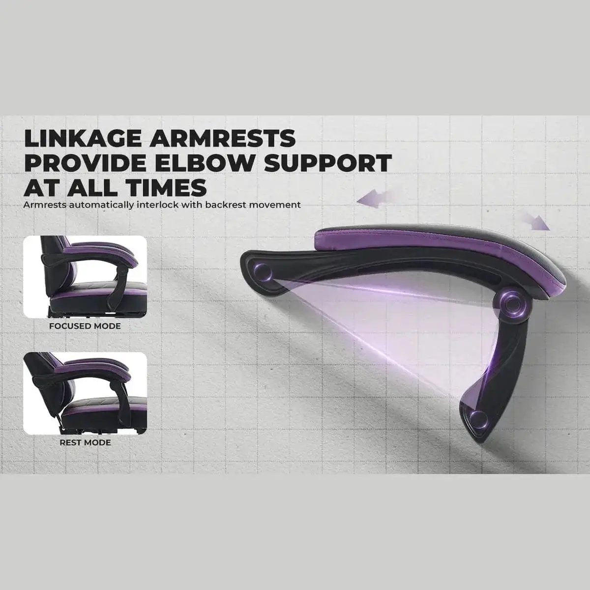 Ultimate Ergonomic Gaming Chair With Built In Footrest And Massage - Platinum-Level Office Chairs
