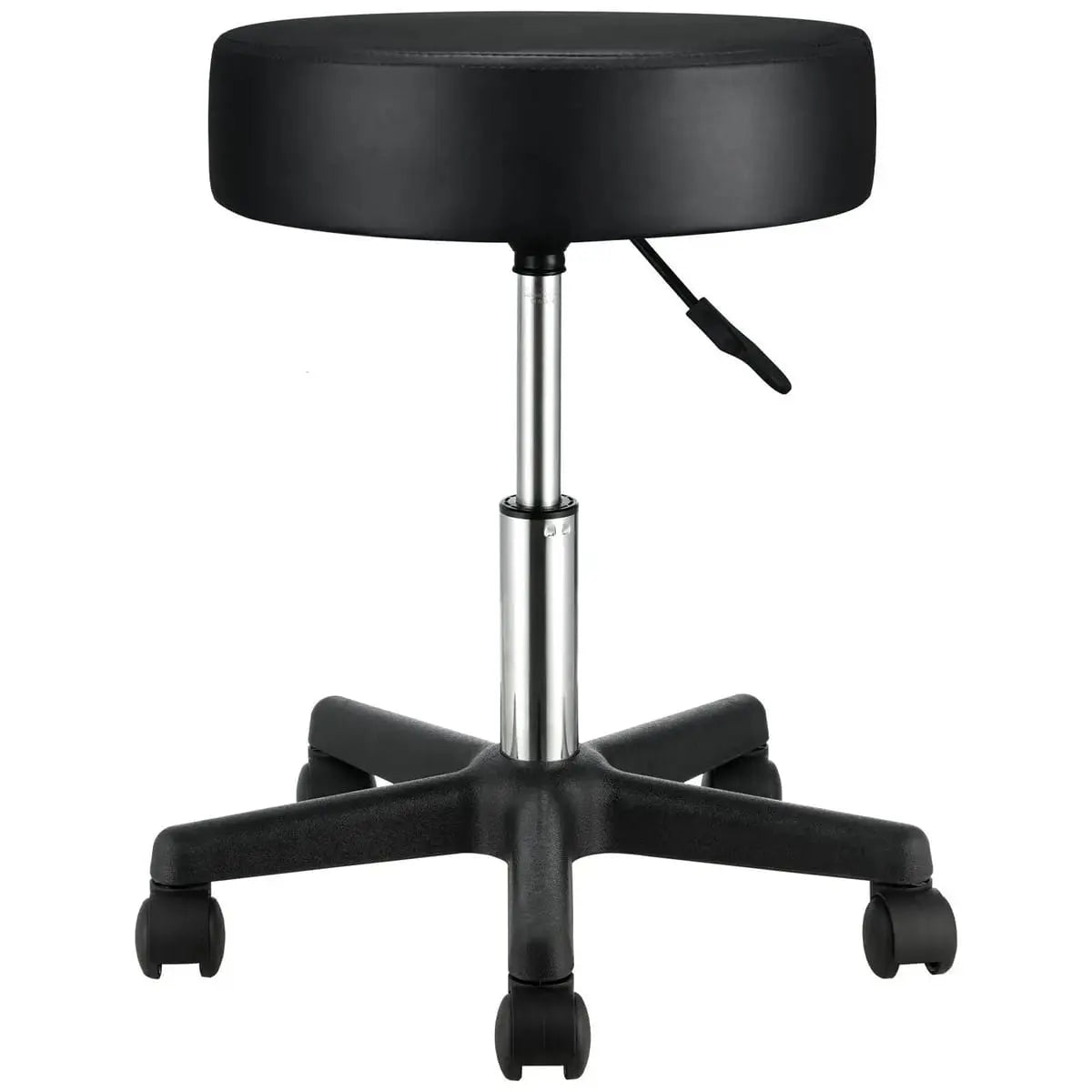Ultra Thick Cushion Rolling Stool With Adjustable Height For Platinum-Level Office Chairs