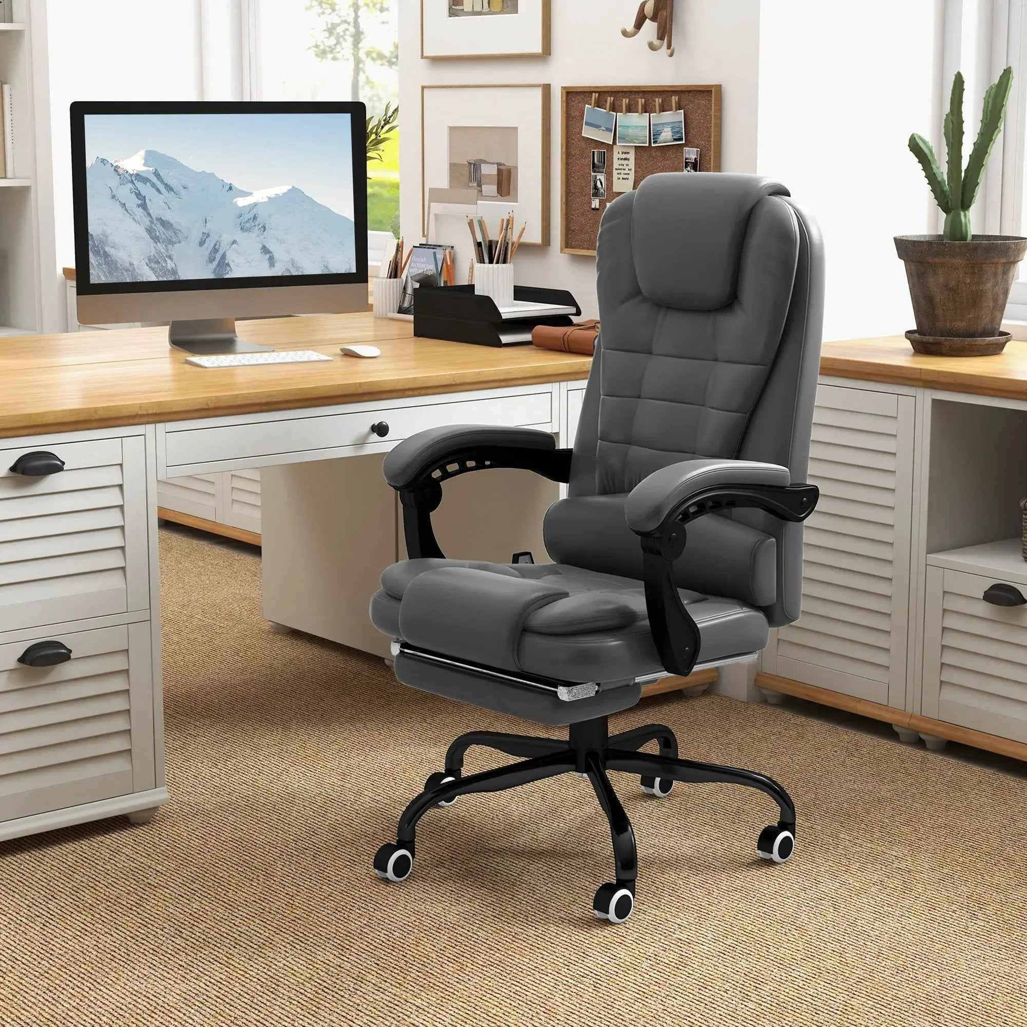 Vinsetto Premium Executive Office Chair with 7-Point Vibrating Massage