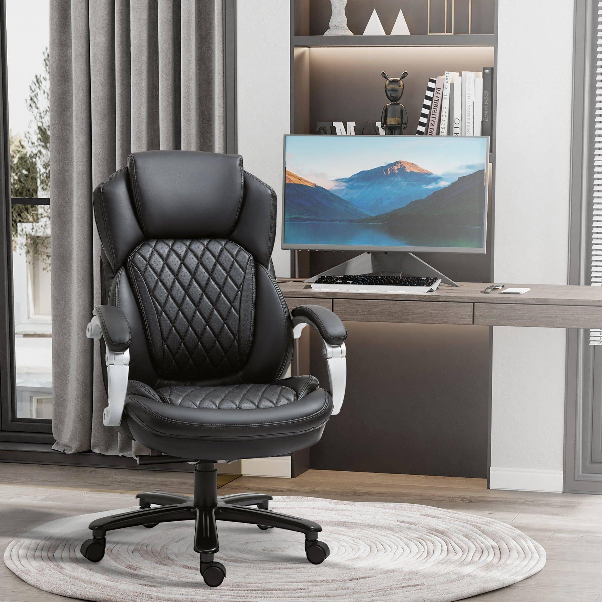 Vinsetto Large Executive Office Chair with Enhanced Comfort Black - Platinum-Level Office Chairs