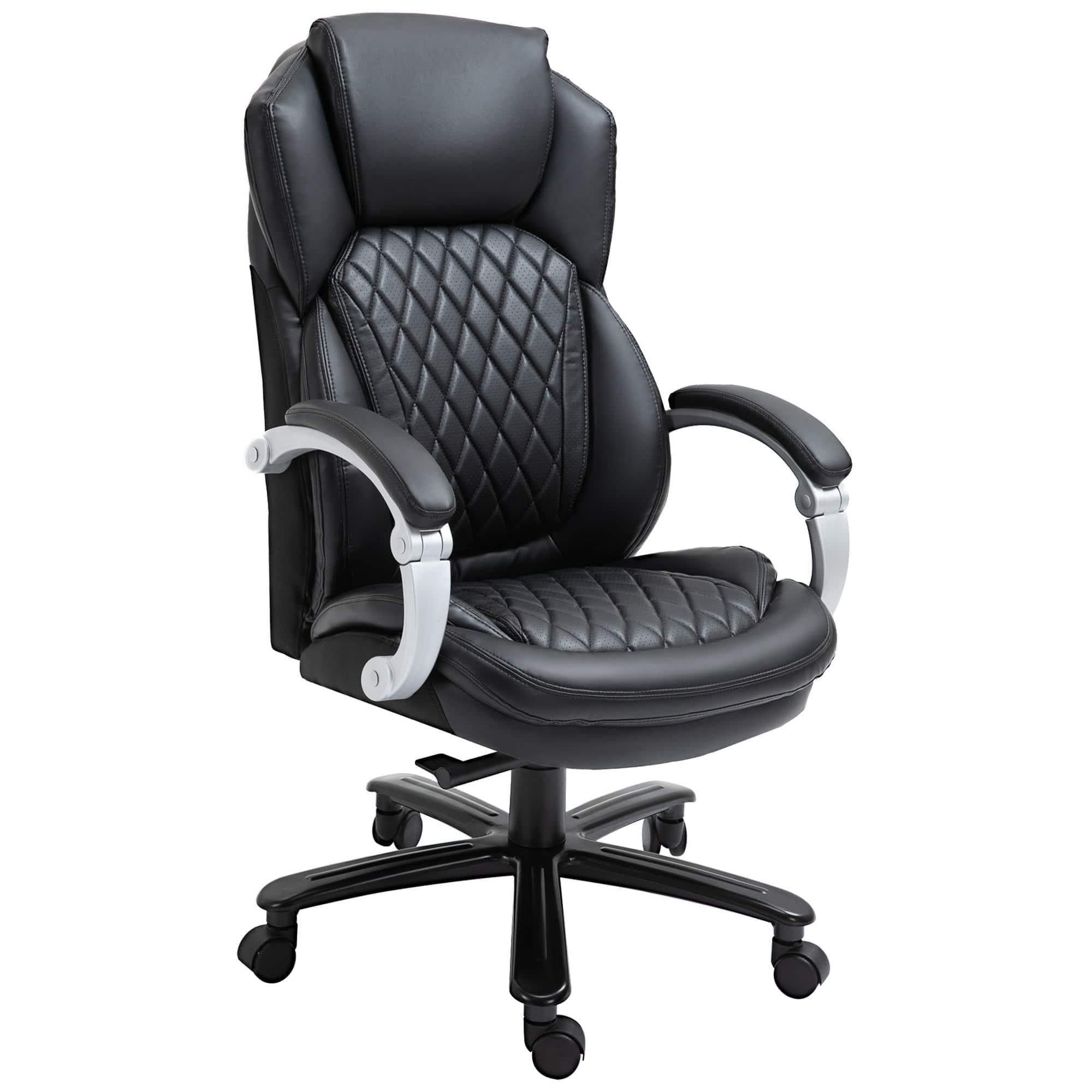 Vinsetto Large Executive Office Chair with Enhanced Comfort Black - Platinum-Level Office Chairs