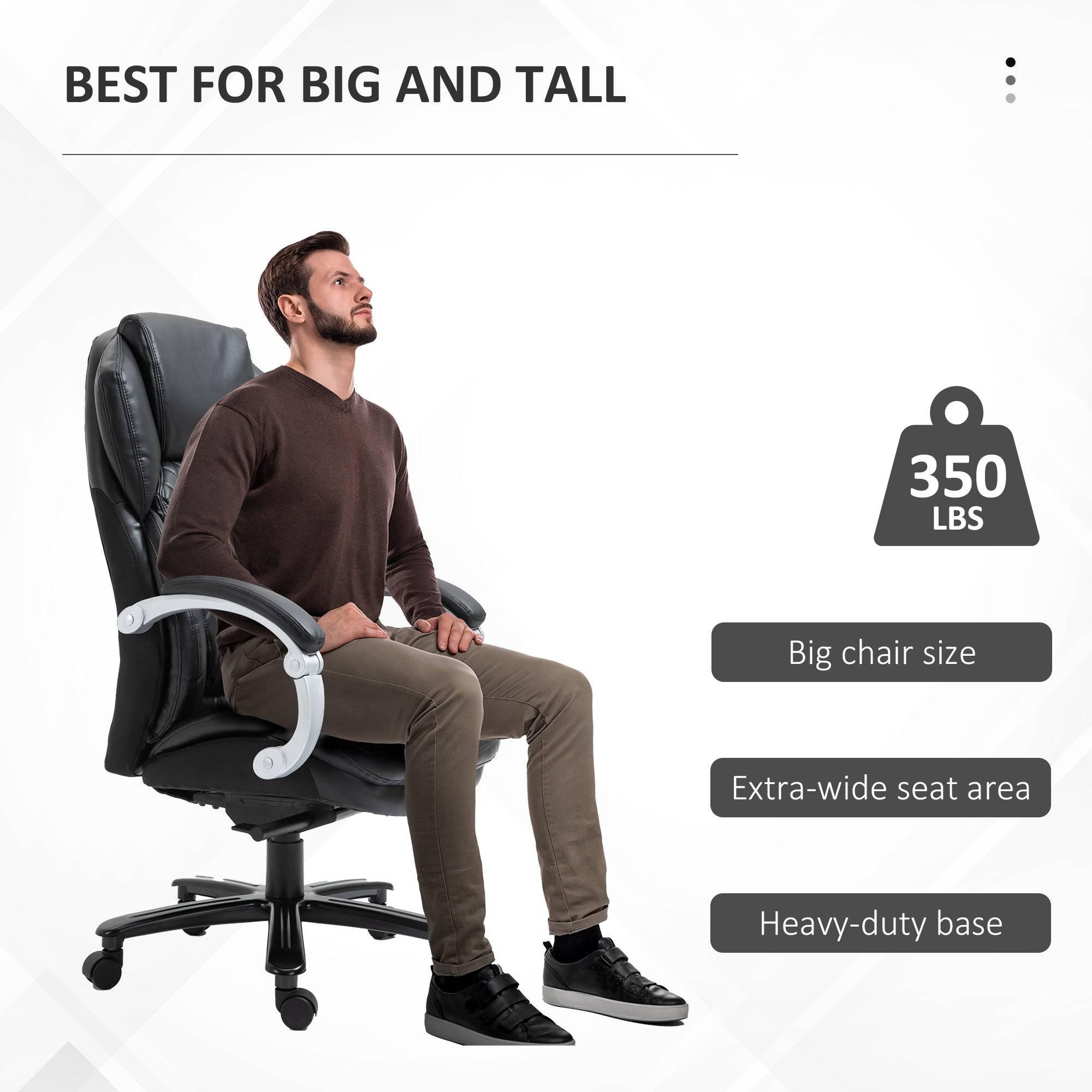 Vinsetto Large Executive Office Chair with Enhanced Comfort Black - Platinum-Level Office Chairs