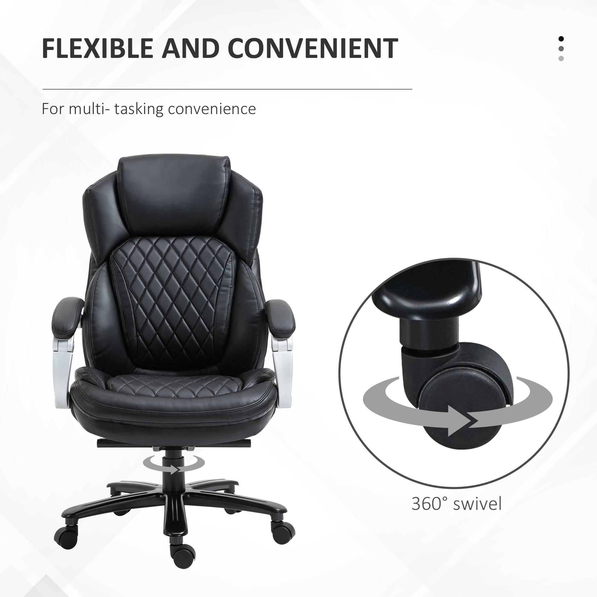 Vinsetto Large Executive Office Chair with Enhanced Comfort Black - Platinum-Level Office Chairs