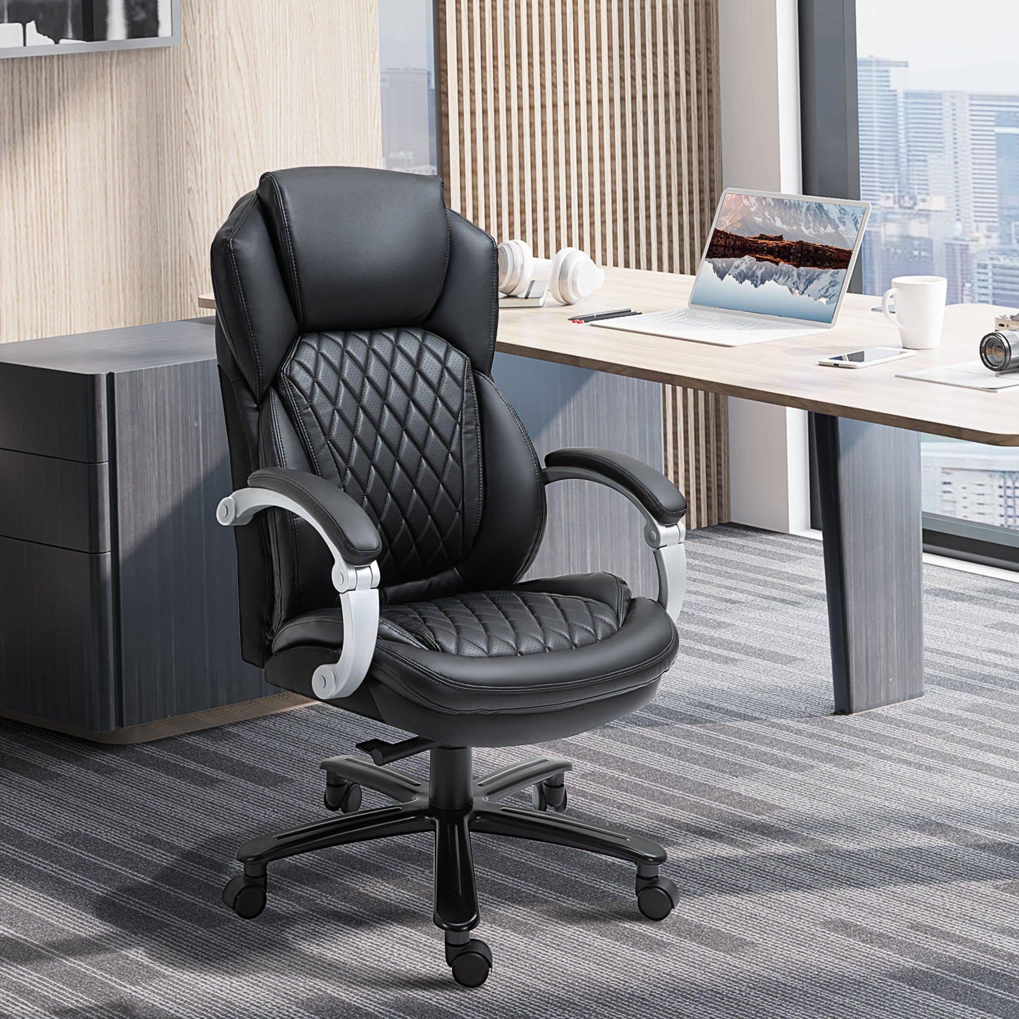 Vinsetto Large Executive Office Chair with Enhanced Comfort Black - Platinum-Level Office Chairs