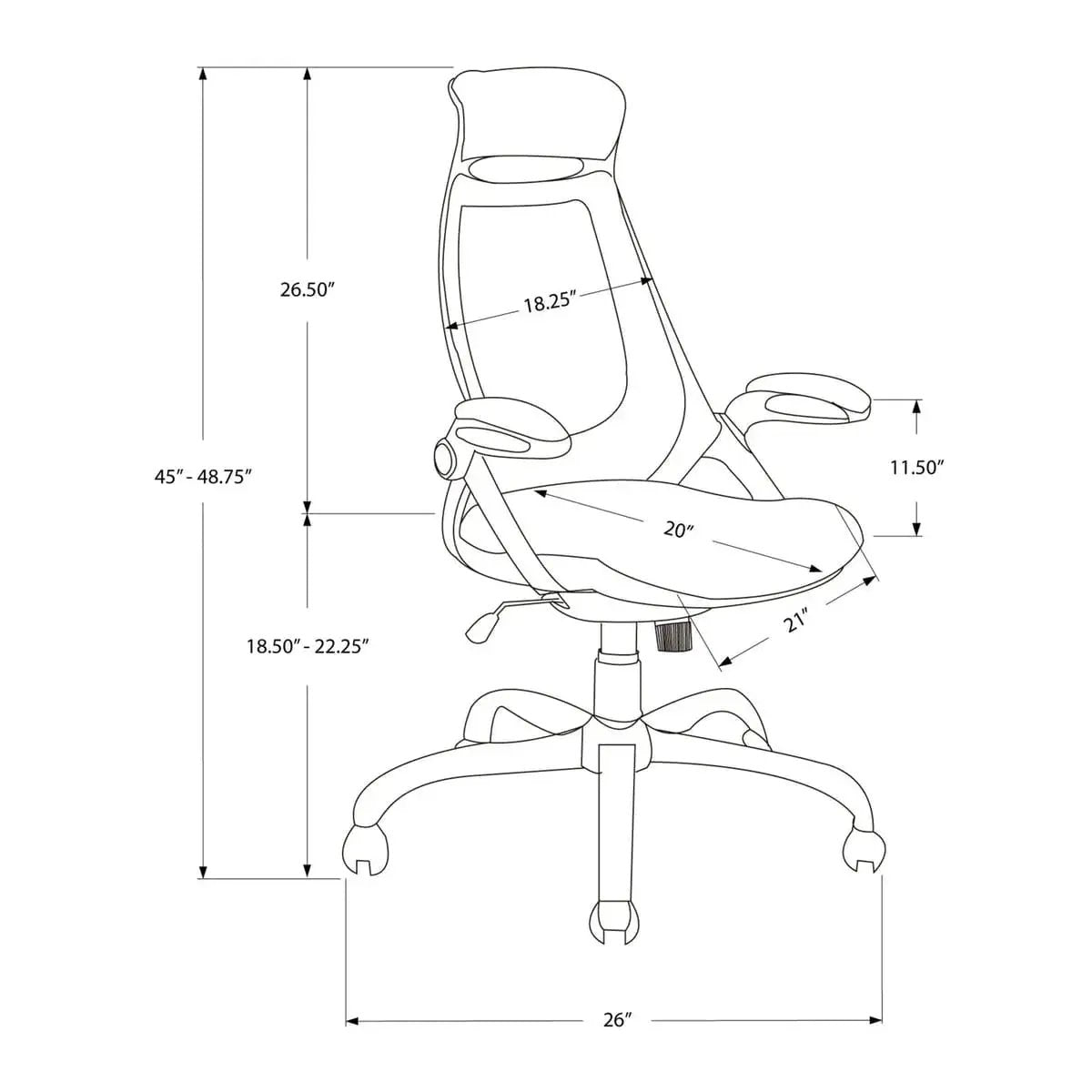 Ergonomic Mesh Office Chair - Adjustable Swivel Desk Chair Modern - Platinum-Level Office Chairs
