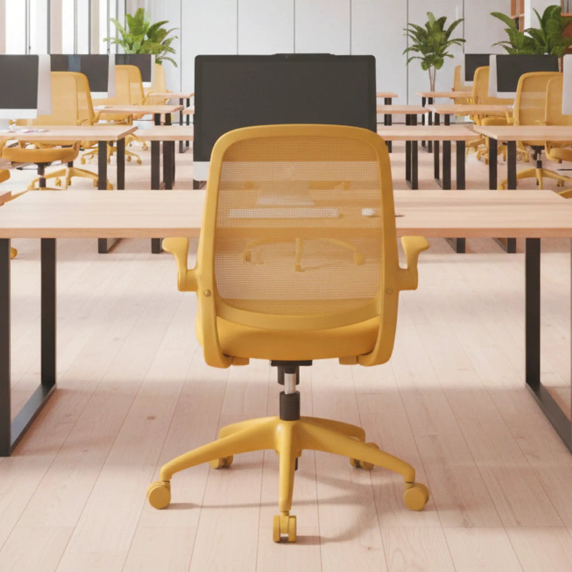 Platinum-Level Office Chairs ergonomic color office chair with mesh back, molded foam seat, supports up to 350 lbs for home office use.