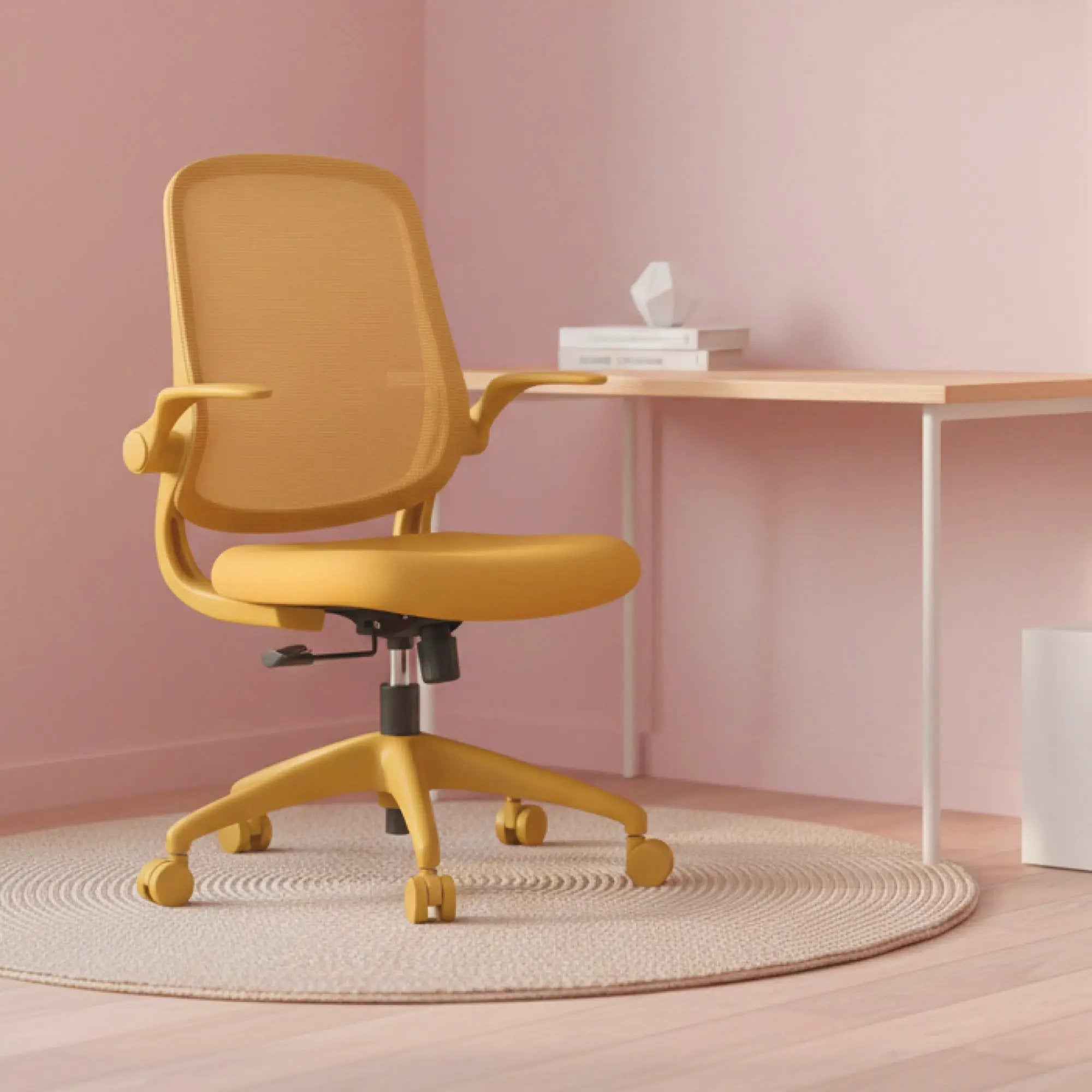 Platinum-Level Office Chairs ergonomic color office chair with mesh back, molded foam seat, suitable for home office, supports 350 lbs.