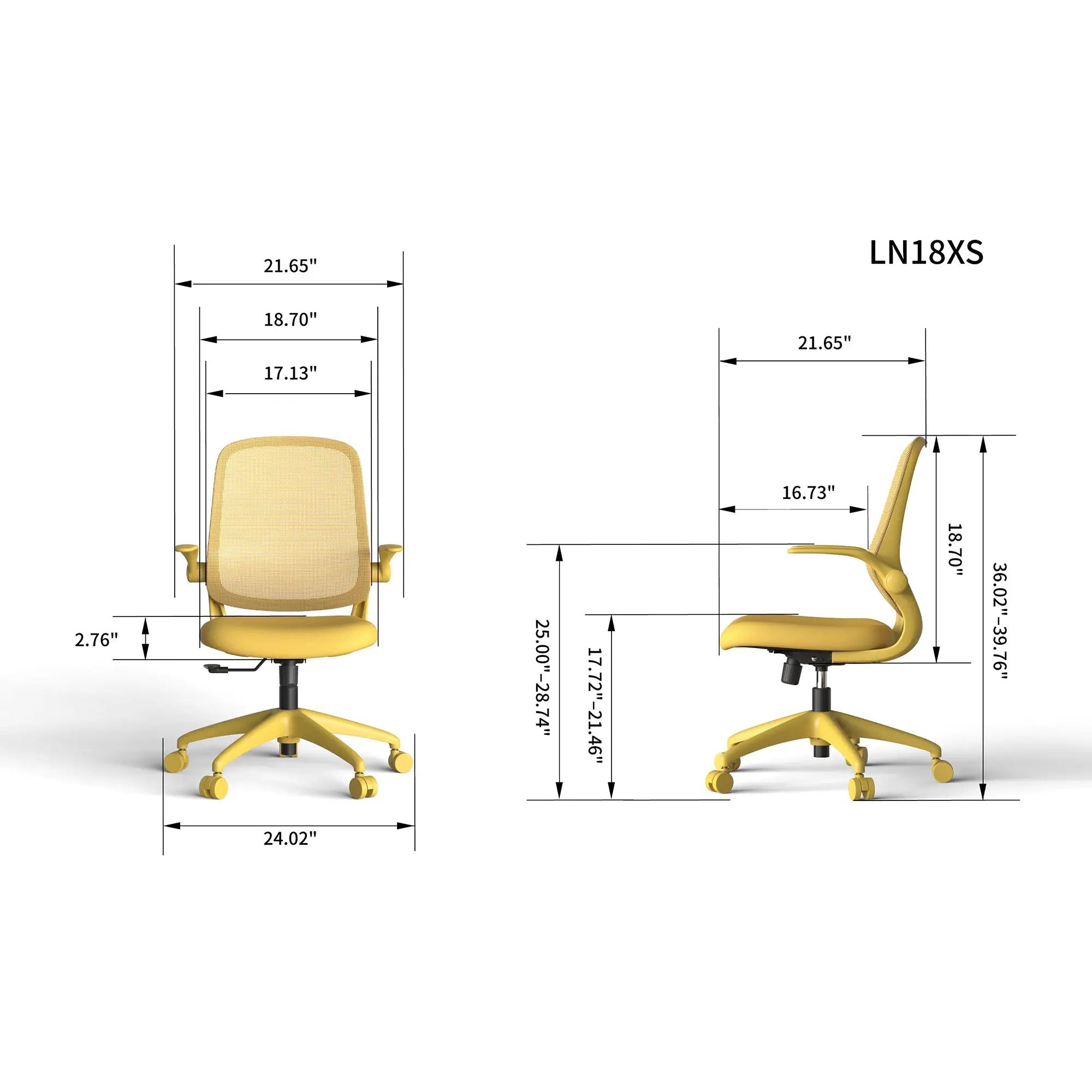 Platinum-Level Office Chairs ergonomic color office chair with mesh back, molded foam, suitable for home office, supports 350 lbs.
