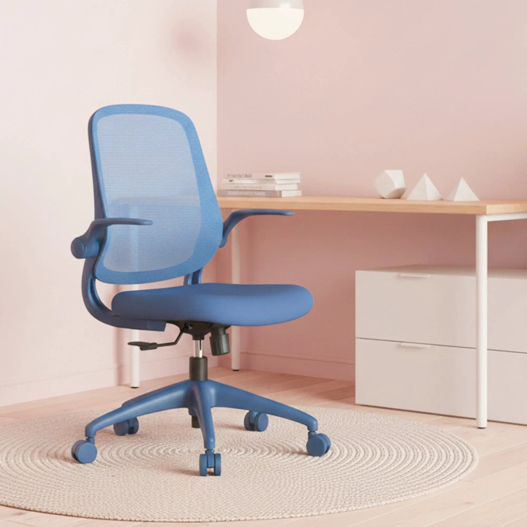Platinum-Level Office Chairs ergonomic office chair with mesh back, molded foam seat, suitable for home office, supports 350 lbs.