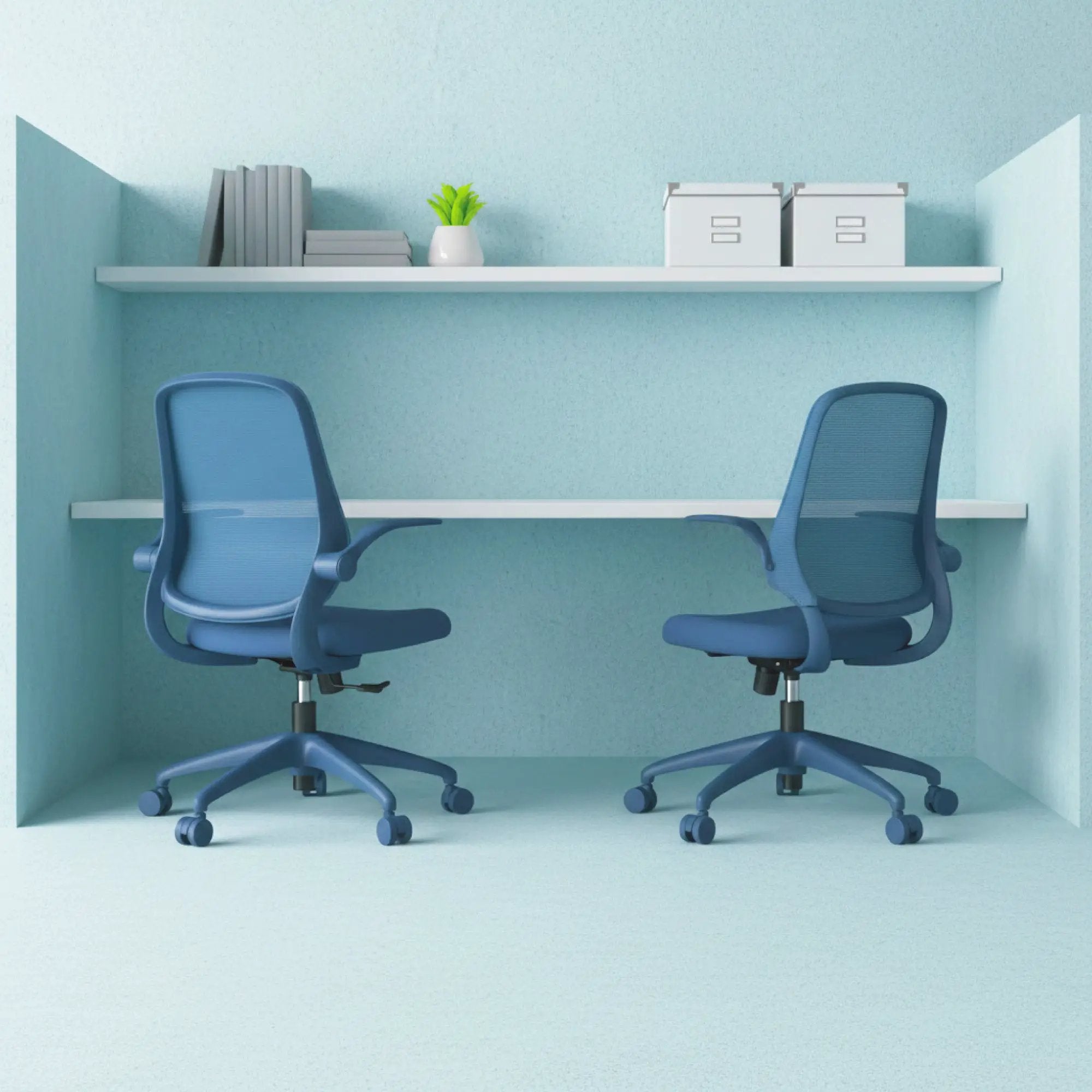Platinum-Level Office Chairs ergonomic office chair with mesh back, molded foam seat, designed for 350 lbs weight capacity in home office.