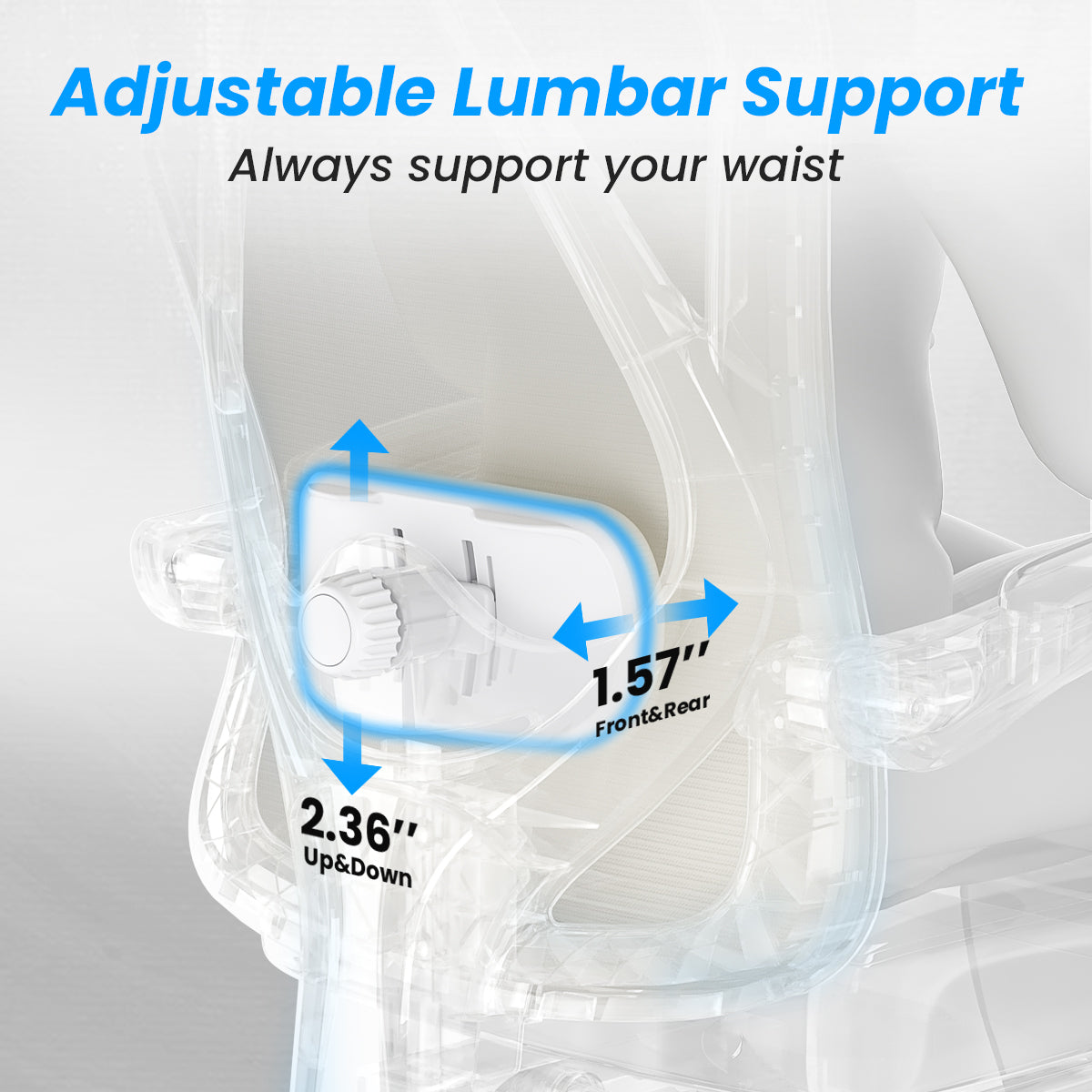White ergonomic office chair with footrest and headrest by Platinum-Level Office Chairs, mesh design for comfort and support.