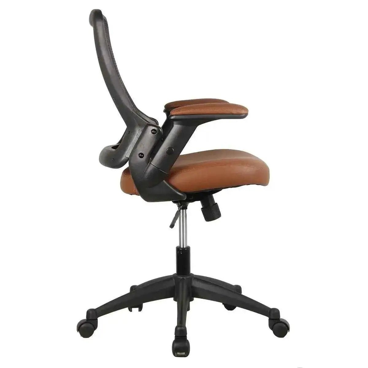 Techni Mobili Mid Back Mesh Task Chair With Adjustable Arms For Home - Platinum-Level Office Chairs