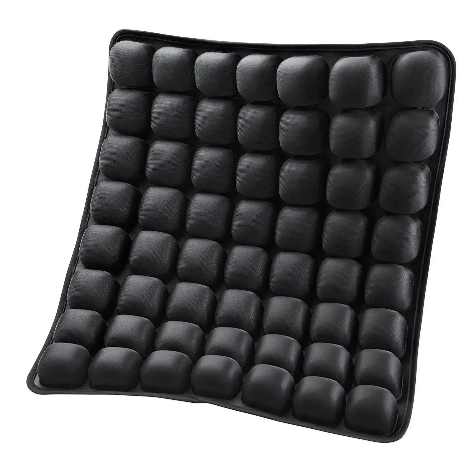 Black Platinum-Level inflatable air cell ergonomic wheelchair, office, and car seat cushion for pressure relief and comfort.