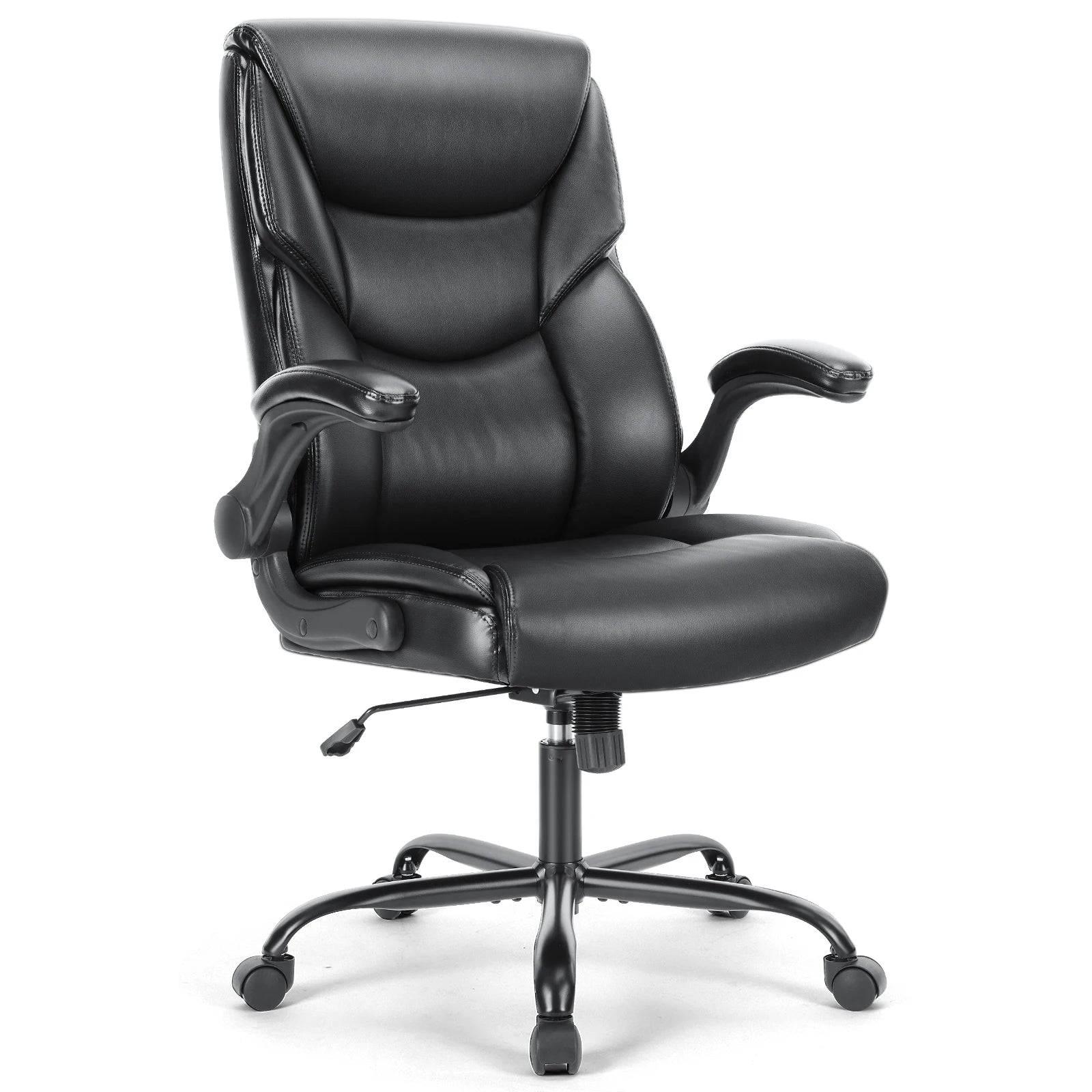 JHK Adjustable Ergonomic PU Leather Swivel Gaming Chair with Lumbar Support and Padded Armrests - Platinum-Level Office Chairs