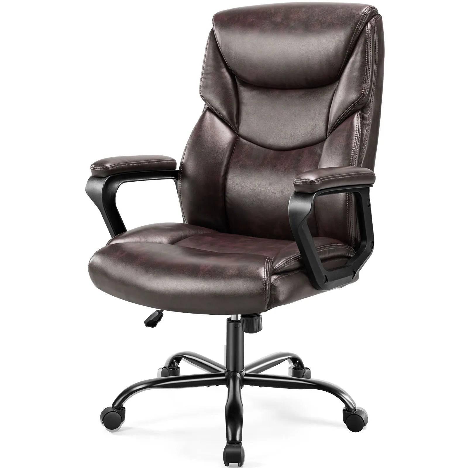 JHK Adjustable Ergonomic PU Leather Swivel Gaming Chair with Lumbar Support and Padded Armrests - Platinum-Level Office Chairs