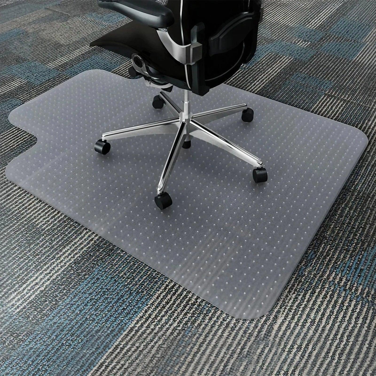 1pc Office Chair Mat For Computer Desk Chair Transparent Design Mat Easy Clean - Platinum-Level Office Chairs