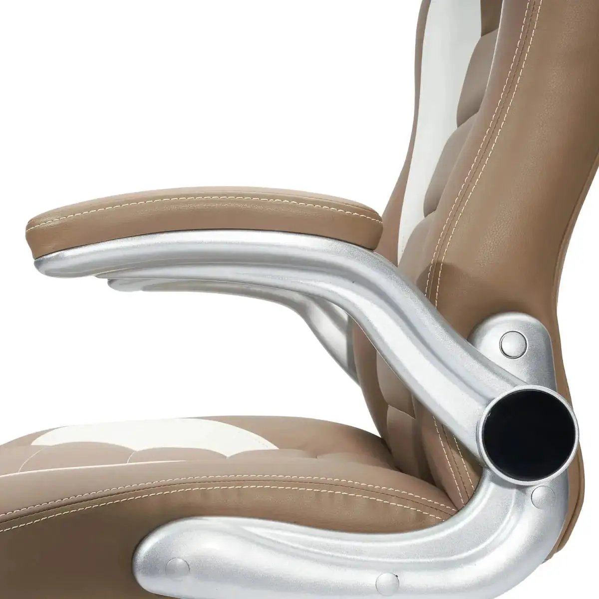 Techni Mobili High Back Executive Chair With Flip Up Arms For Home - Platinum-Level Office Chairs