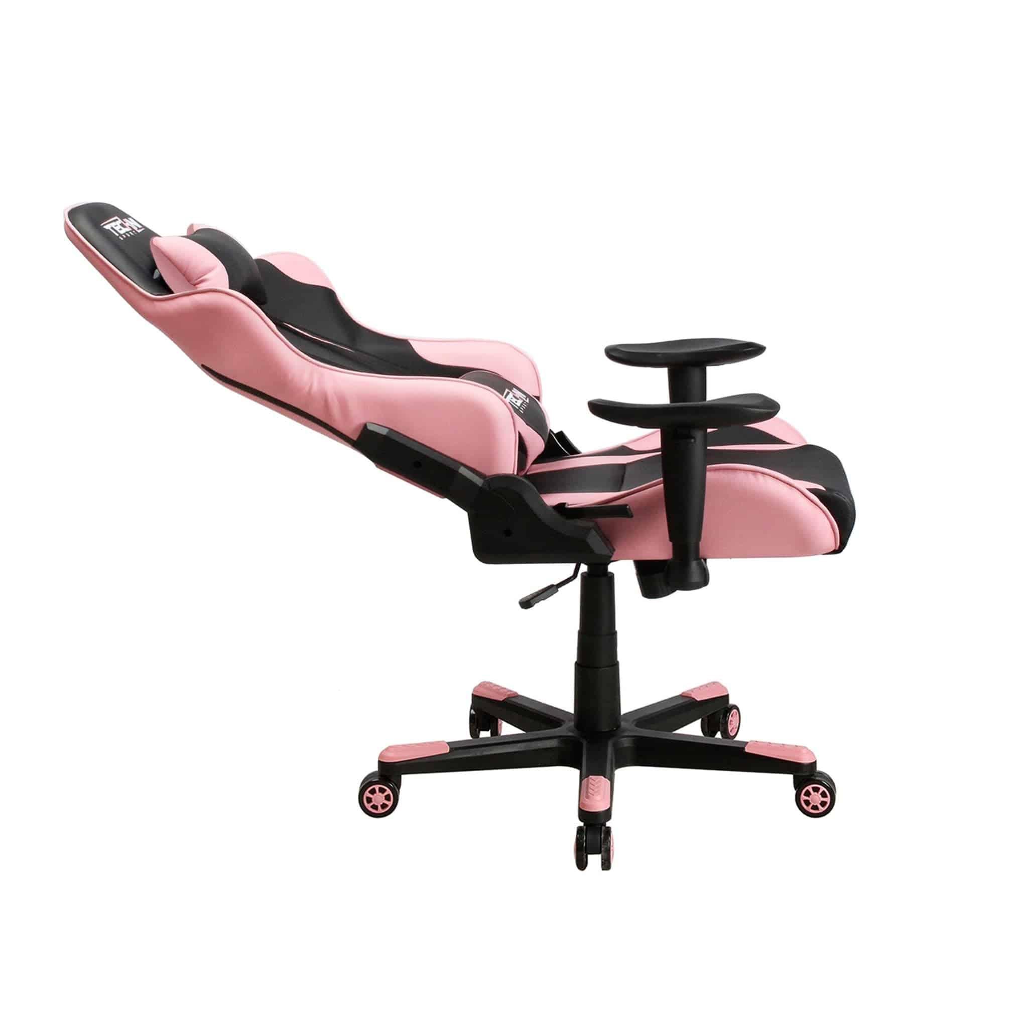 Pink Racer Style Ergonomic High Back PC Gaming Chair by Techni Sport TS-4300 - Platinum-Level Office Chairs