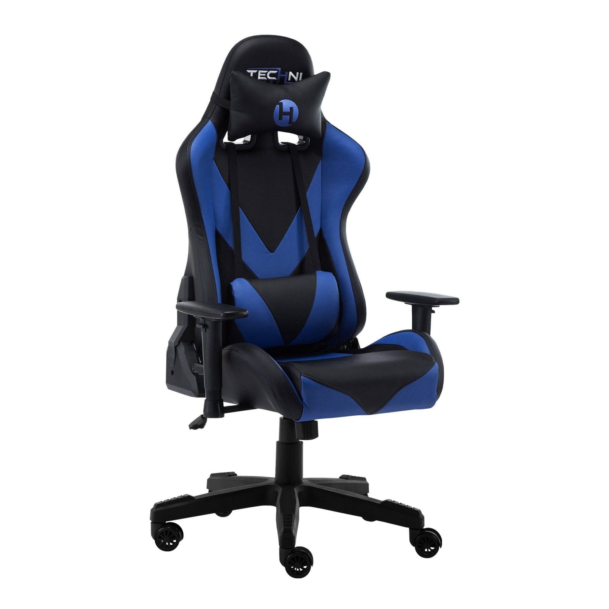 Techni Sport TS-92 Blue and Black Ergonomic Gaming Chair for Office and PC Use - Platinum-Level Office Chairs