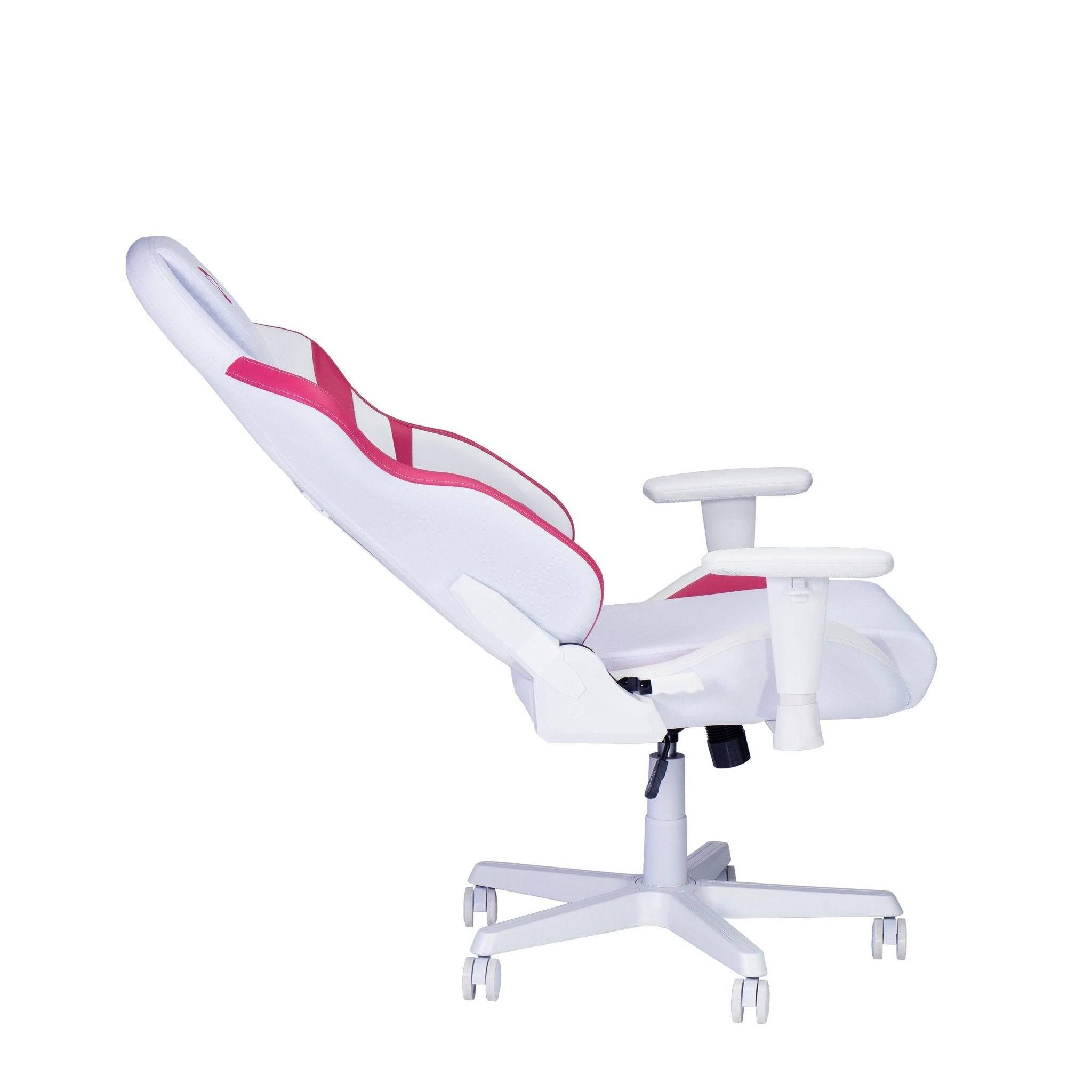 Techni Sport TSF72 Echo Gaming Chair - White and Pink Edition - Platinum-Level Office Chairs