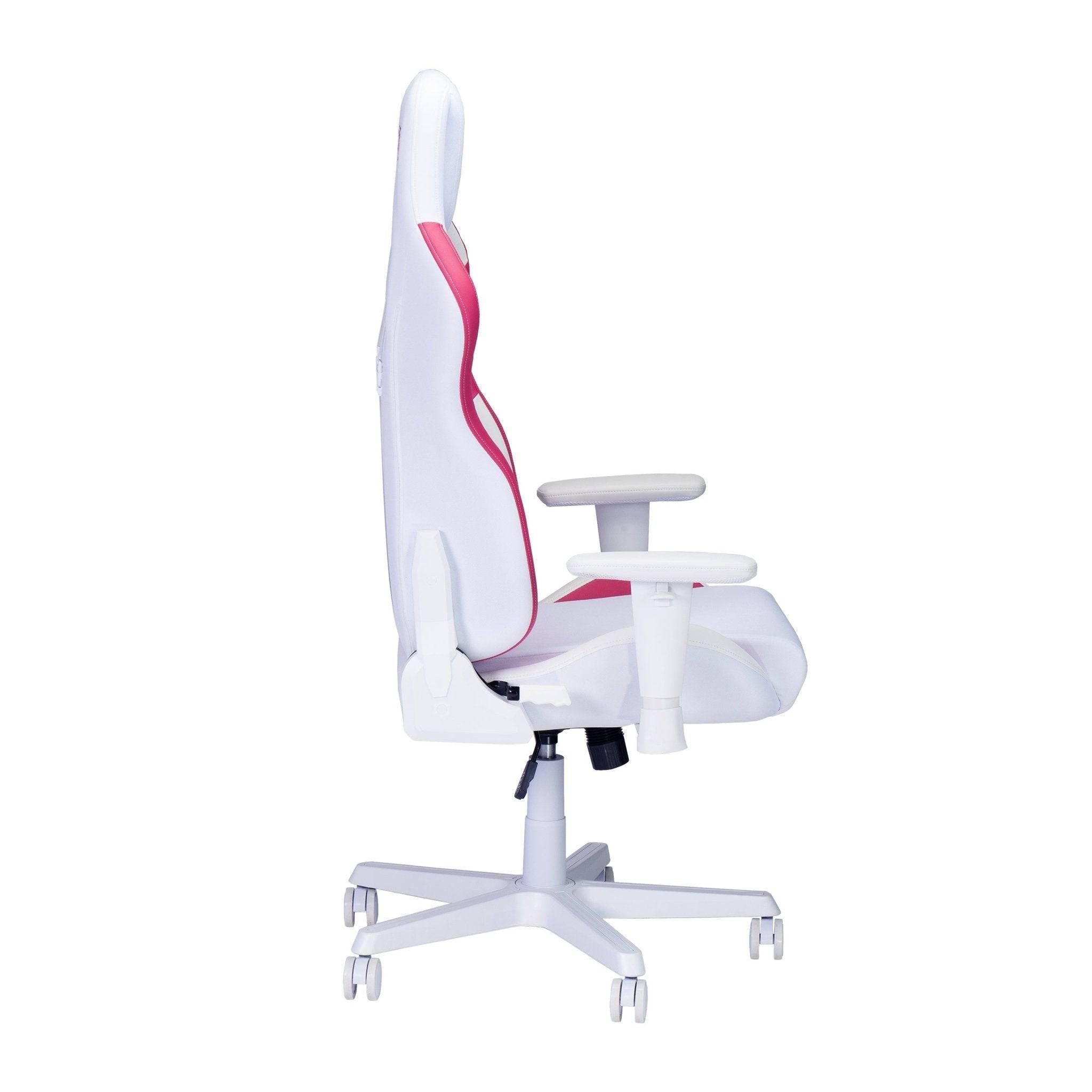 Techni Sport TSF72 Echo Gaming Chair - White and Pink Edition - Platinum-Level Office Chairs