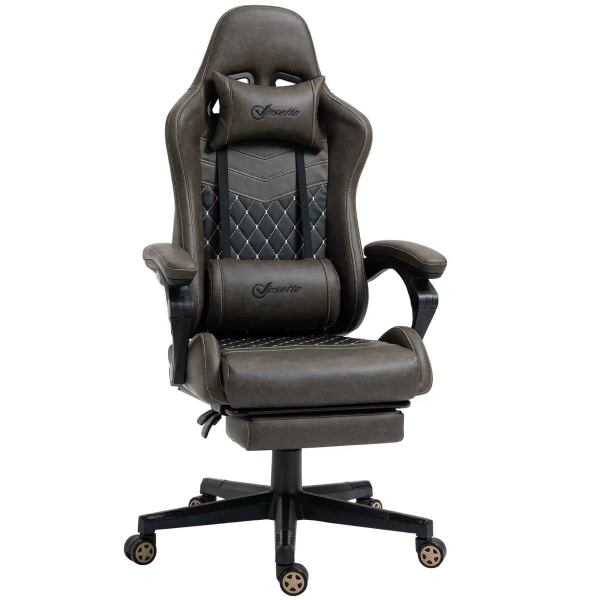 Vinsetto Racing Gaming Chair Ergonomic High Back With Lumbar Support - Platinum-Level Office Chairs