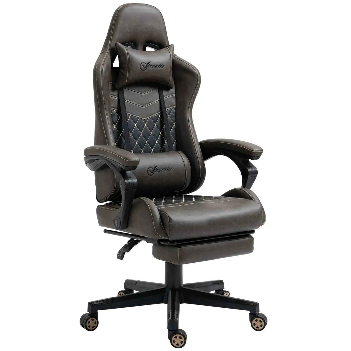 Vinsetto Racing Gaming Chair Ergonomic High Back With Lumbar Support - Platinum-Level Office Chairs