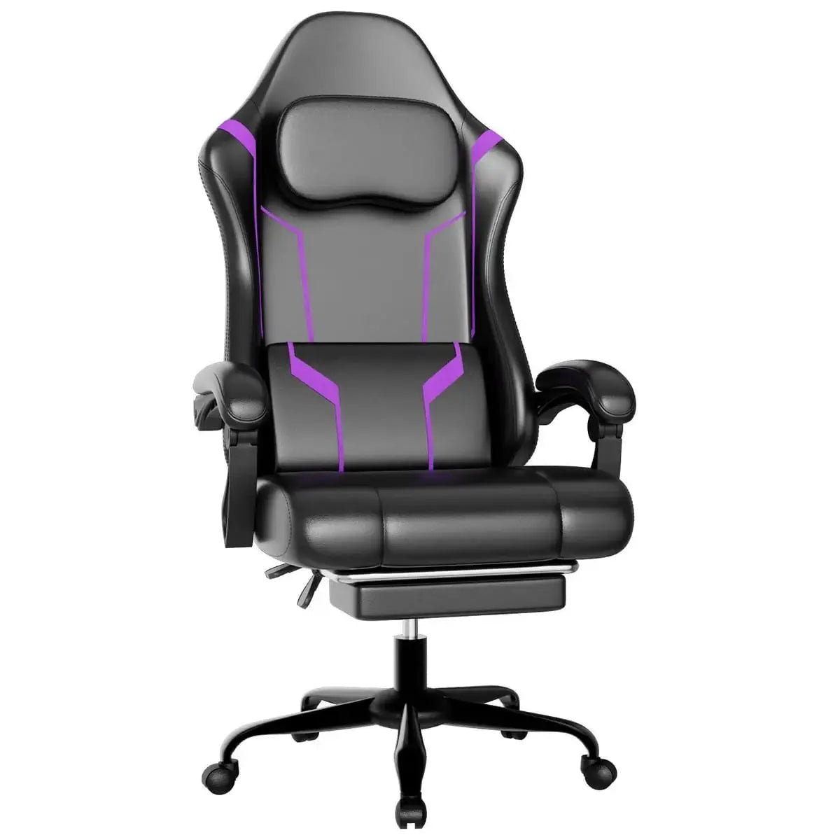 Green ergonomic gaming chair by Platinum-Level Office Chairs with independent spring system and retractable footrest for comfort.
