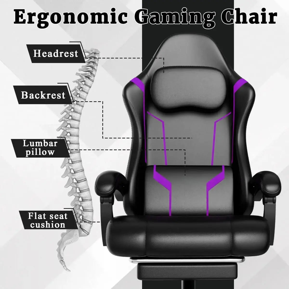 Green ergonomic gaming chair by Platinum-Level Office Chairs with independent spring system and retractable footrest for comfort.
