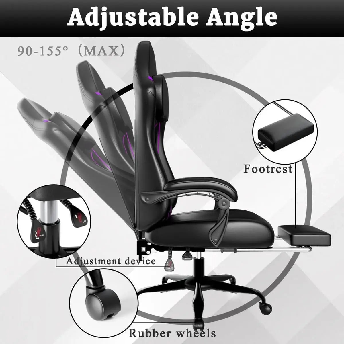 Green ergonomic gaming chair by Platinum-Level Office Chairs with independent spring system and retractable footrest for comfort.
