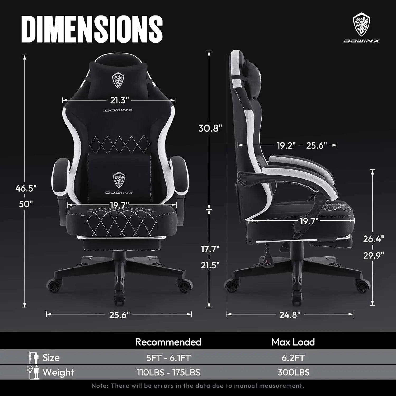 Dowinx High Back Ergonomic Gaming Chair with Footrest and Pocket Spring - Platinum-Level Office Chairs
