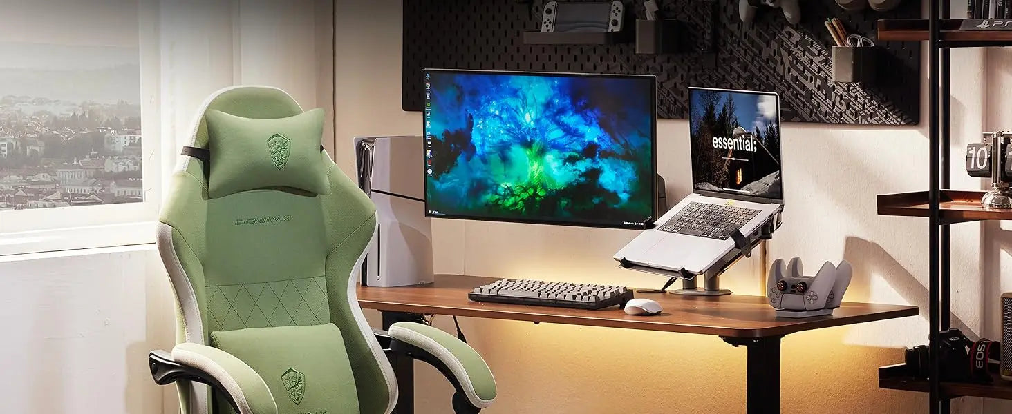 Dowinx High Back Ergonomic Gaming Chair with Footrest and Pocket Spring - Platinum-Level Office Chairs