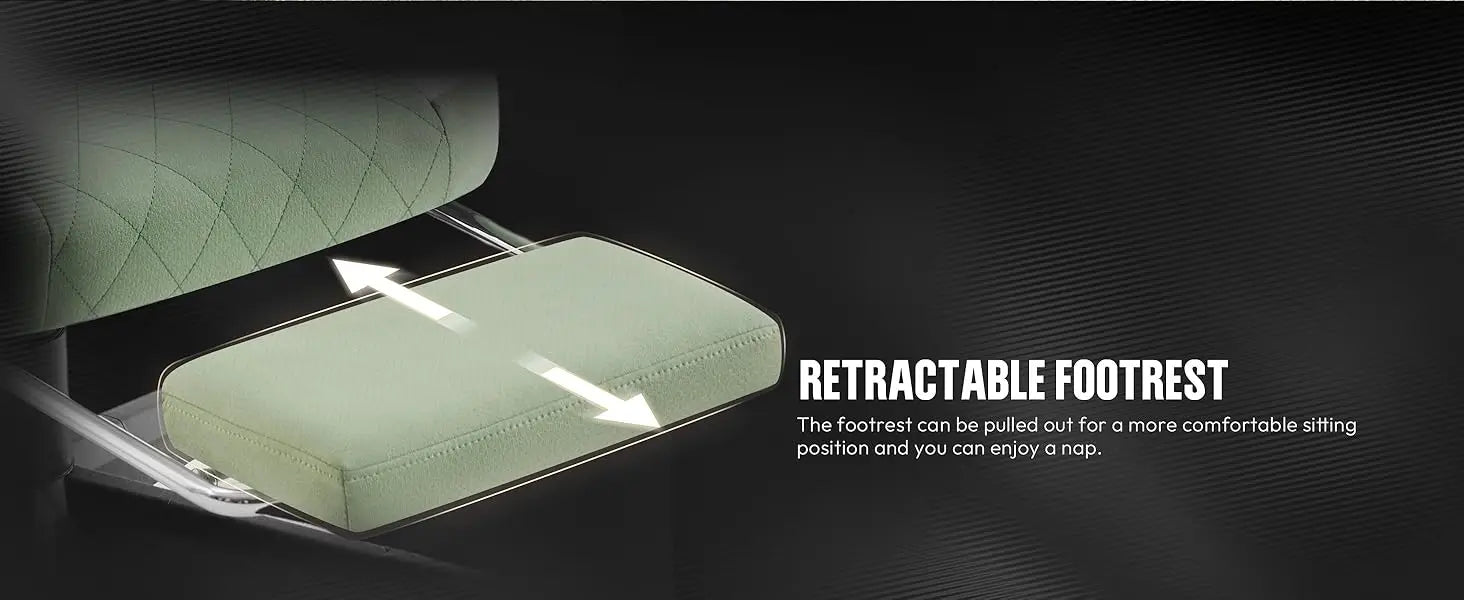 Dowinx High Back Ergonomic Gaming Chair with Footrest and Pocket Spring - Platinum-Level Office Chairs