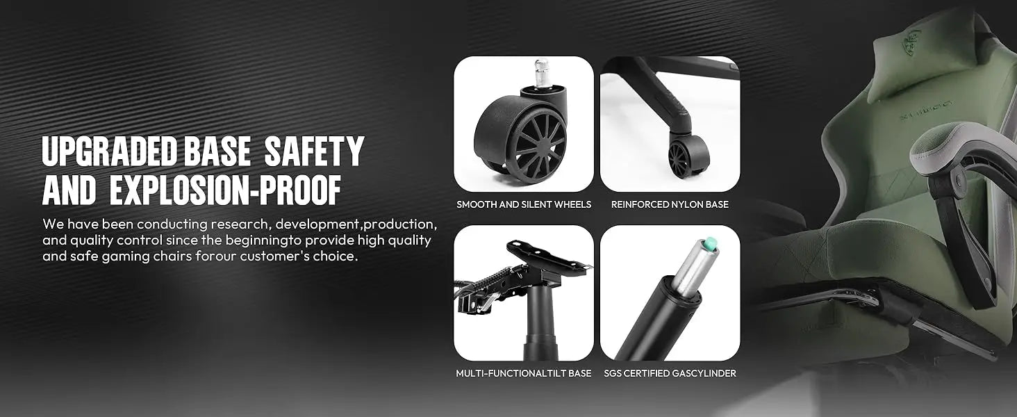 Dowinx High Back Ergonomic Gaming Chair with Footrest and Pocket Spring - Platinum-Level Office Chairs