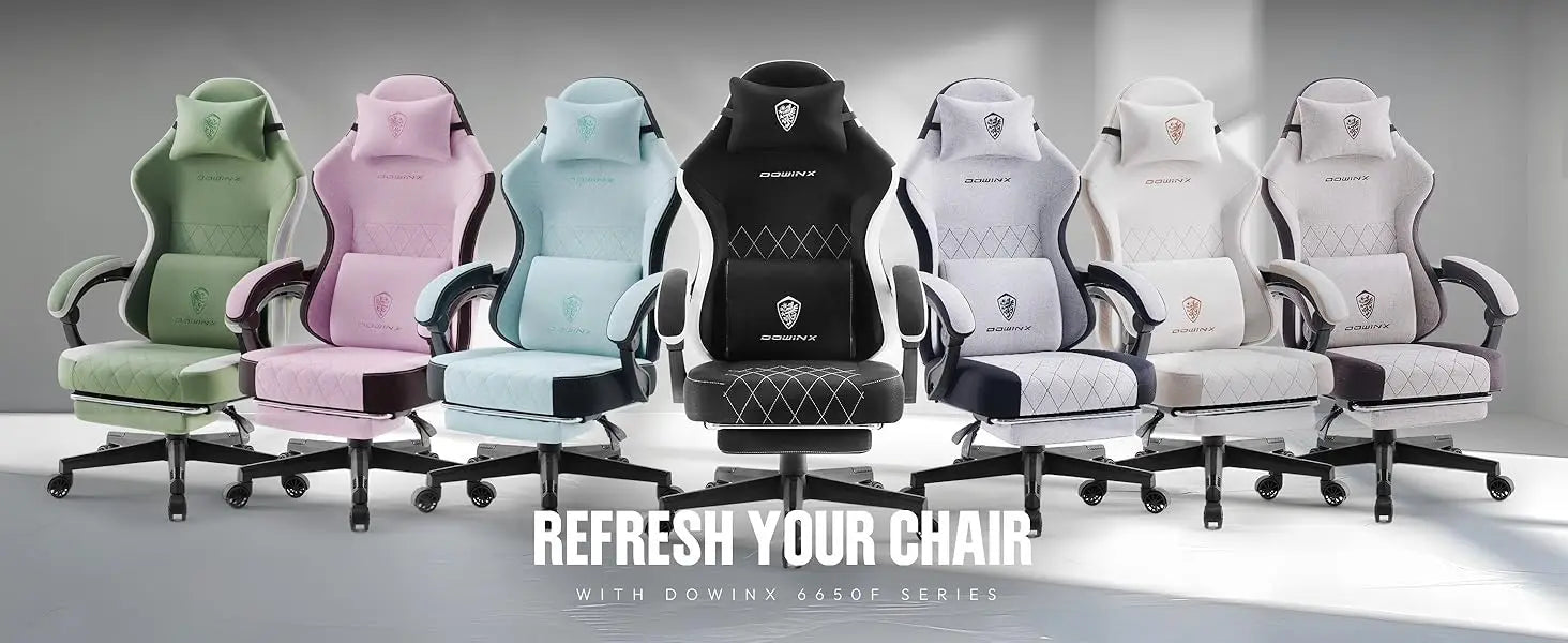 Dowinx High Back Ergonomic Gaming Chair with Footrest and Pocket Spring - Platinum-Level Office Chairs