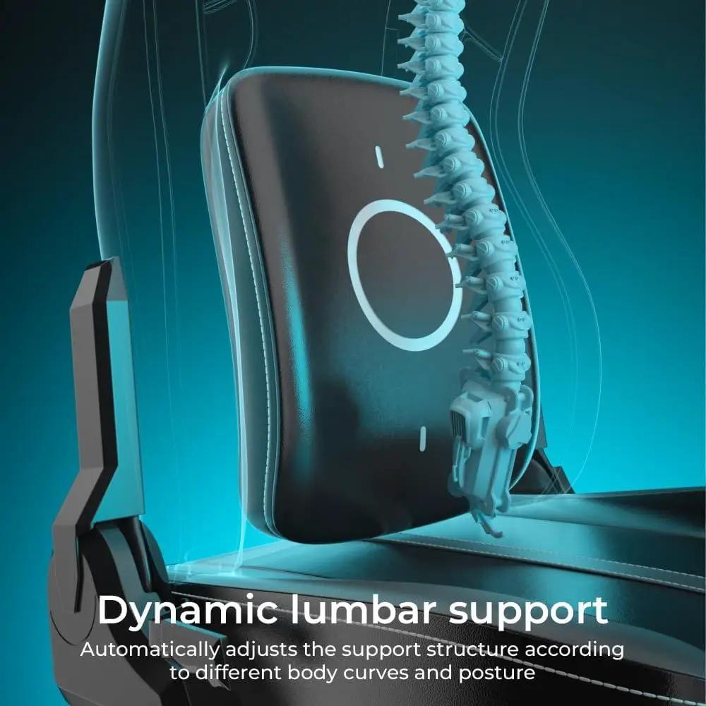 Red and black Morphling ergonomic gaming chair with lumbar support, made by Platinum-Level Office Chairs, featuring PU leather upholstery.