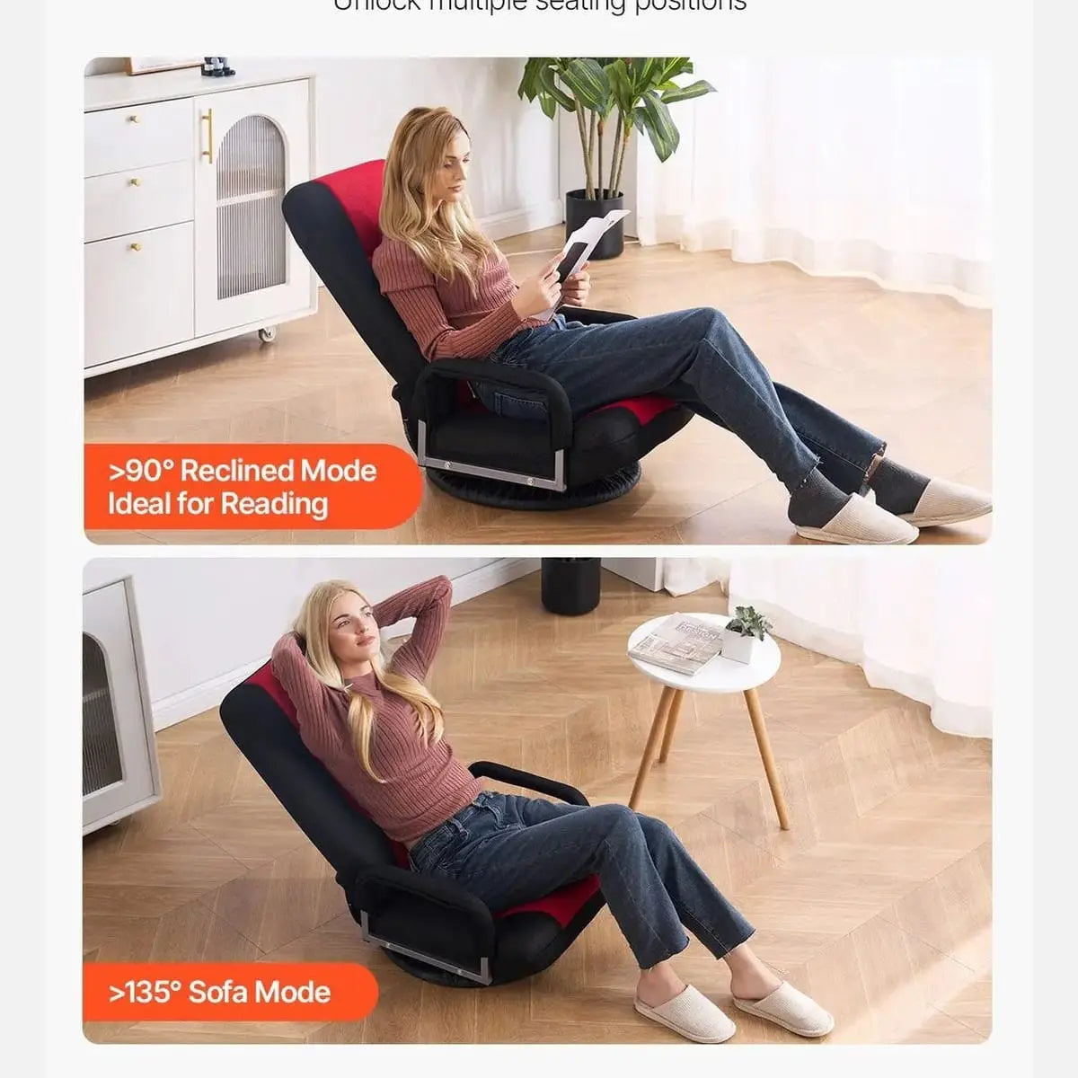 Platinum-Level Office Chairs ergonomic swivel gaming chair with 6-level lumbar support and handrails, designed for comfort and mobility.