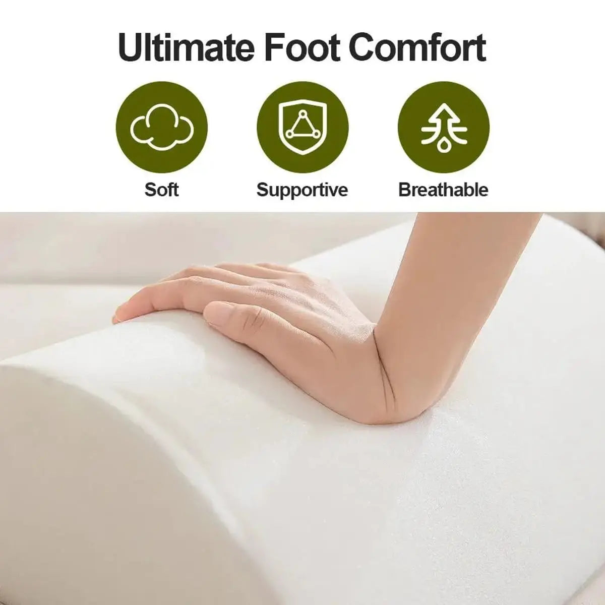 Grey foot under the desk, warm foot pocket footstool from Platinum-Level Office Chairs, providing comfortable support for feet.