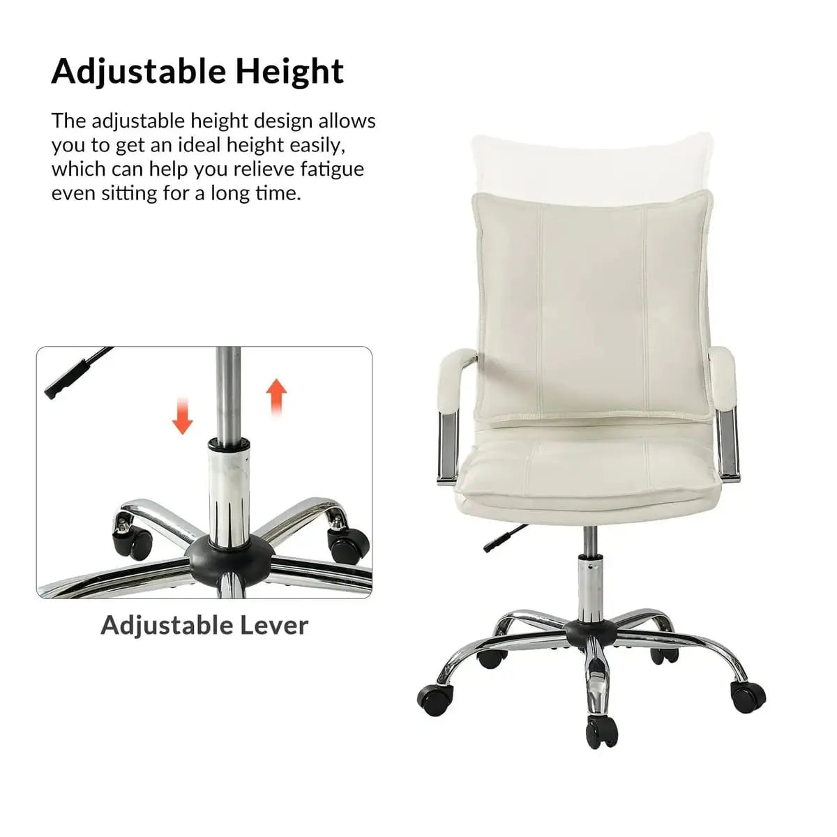 Modern Executive Black Faux Leather Office Chair Gold Base - Ergonomic Swivel & Adjustable Height for Professionals. Platinum-Level Office Chairs