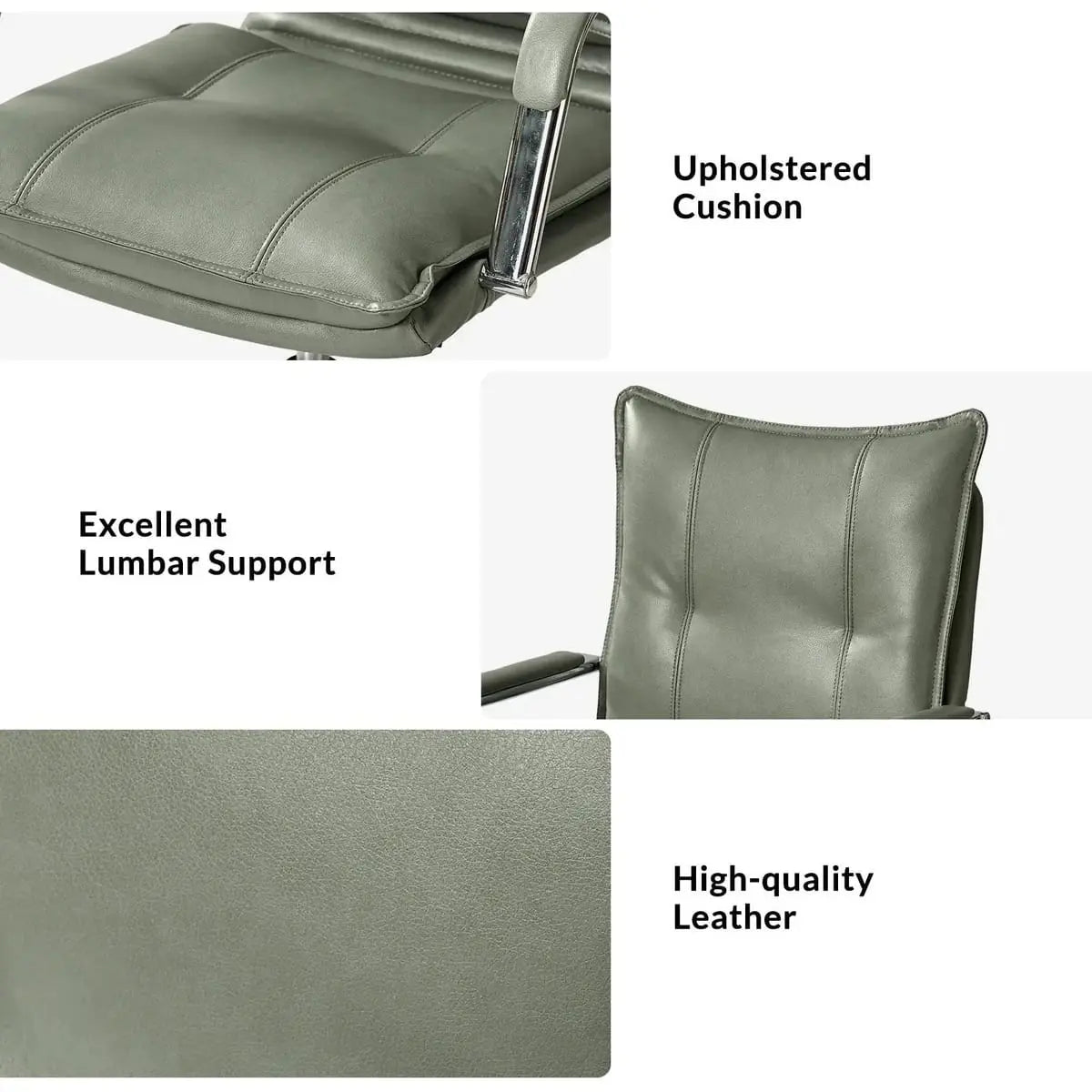 Modern Executive Black Faux Leather Office Chair Gold Base - Ergonomic Swivel & Adjustable Height for Professionals. Platinum-Level Office Chairs