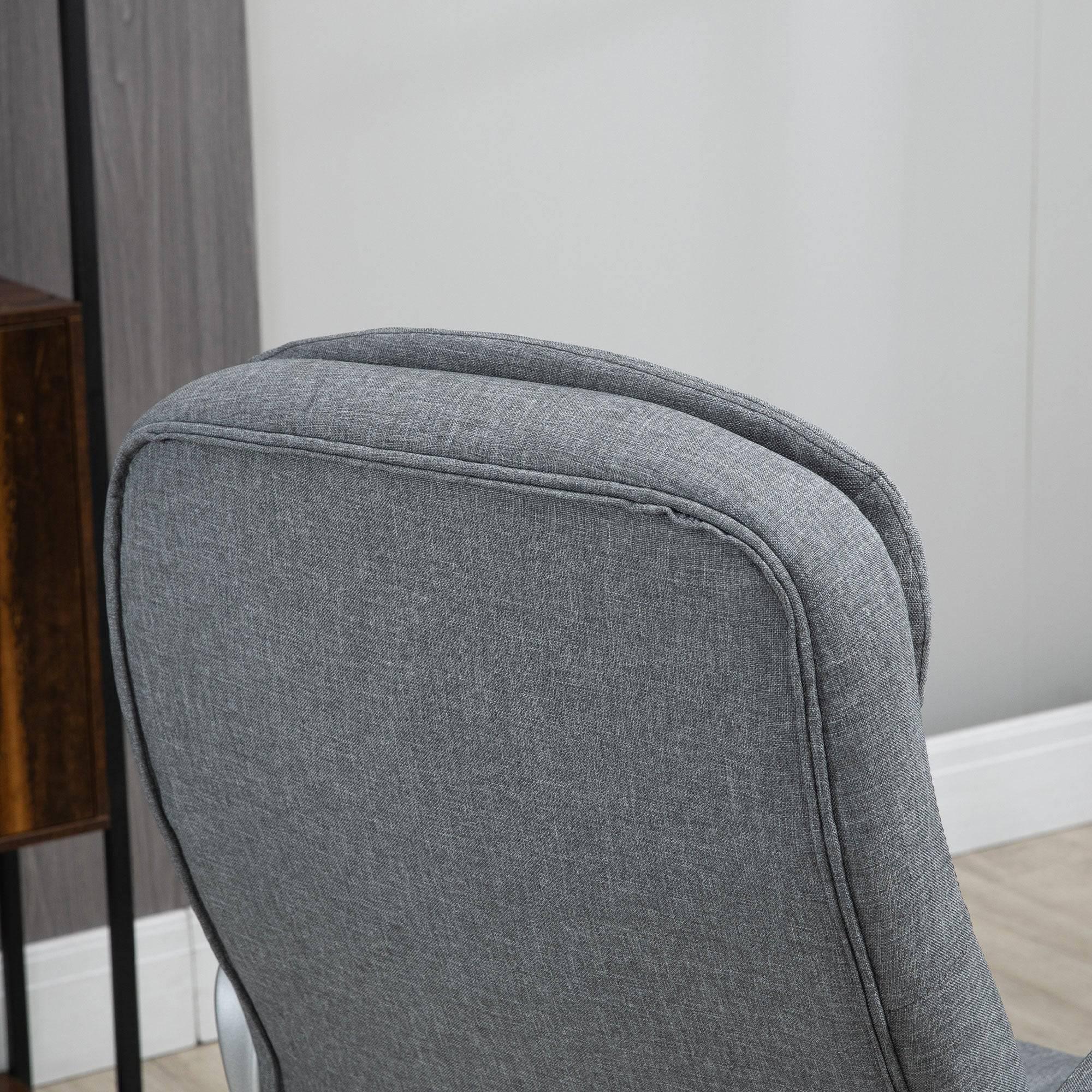 Ergonomic High Back Executive Office Chair with Adjustable Height, Plush Headrest and Armrests - Light Grey - Platinum-Level Office Chairs