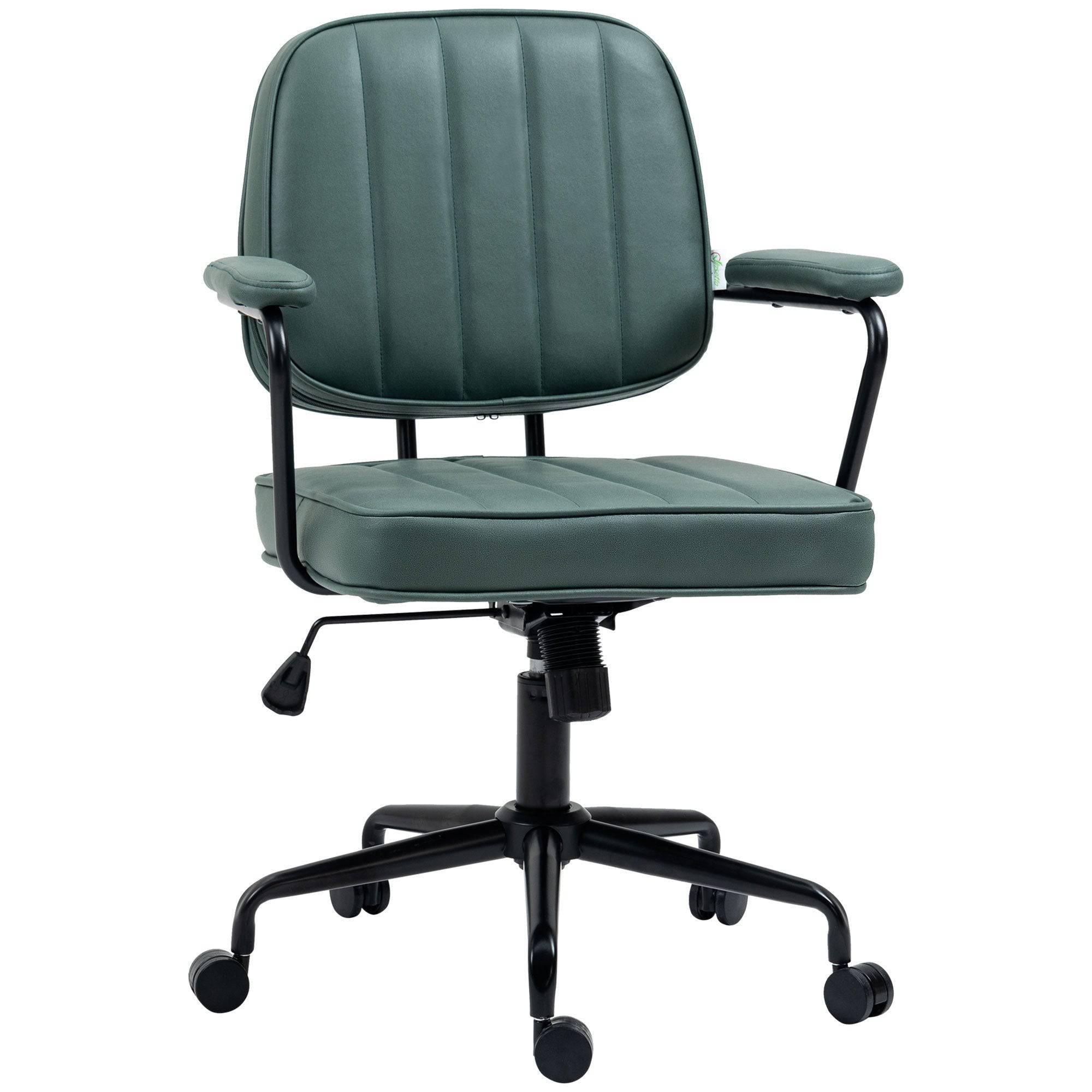 Vinsetto Ergonomic Green Office Chair with Height and Tilt Adjustment - Platinum-Level Office Chairs