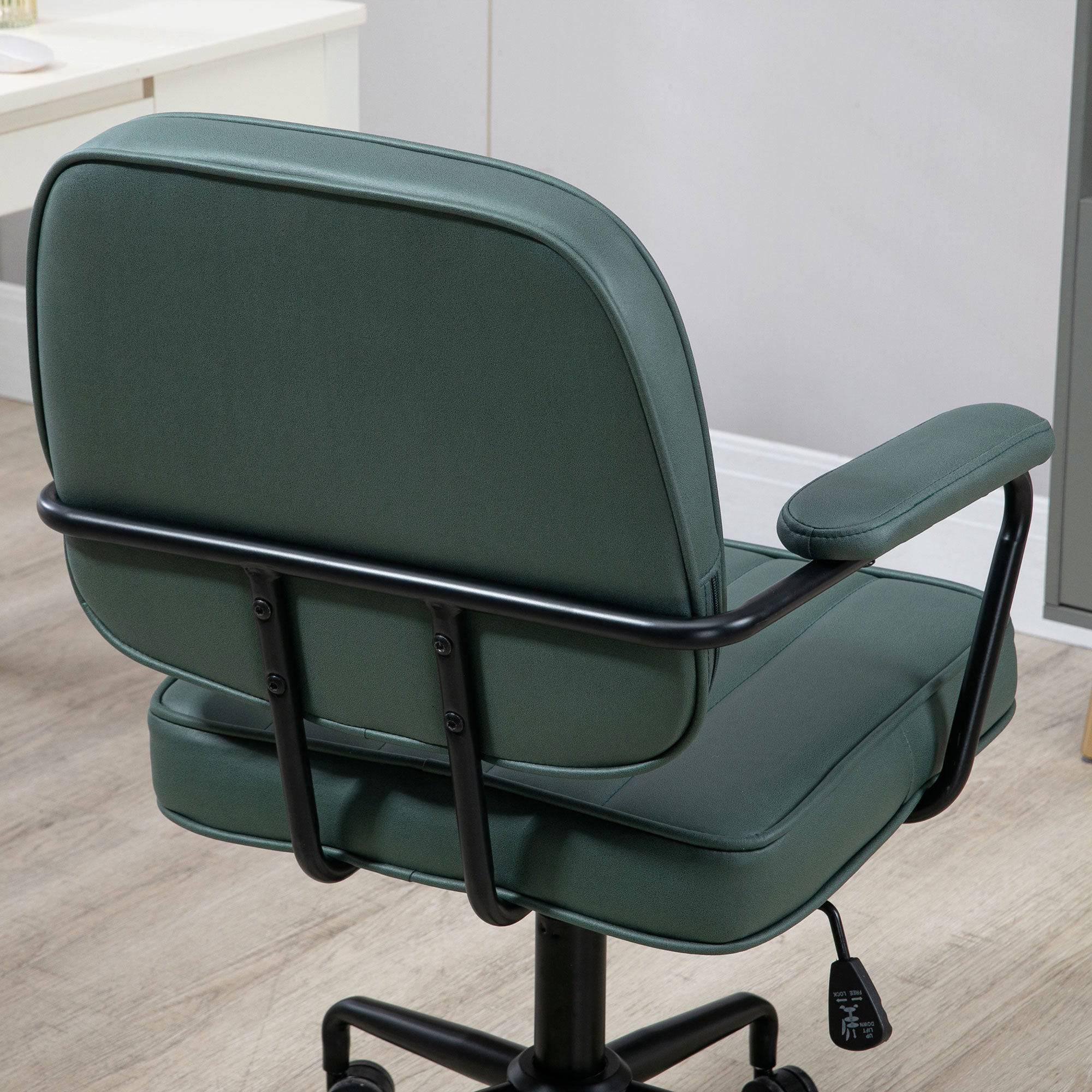 Vinsetto Ergonomic Green Office Chair with Height and Tilt Adjustment - Platinum-Level Office Chairs