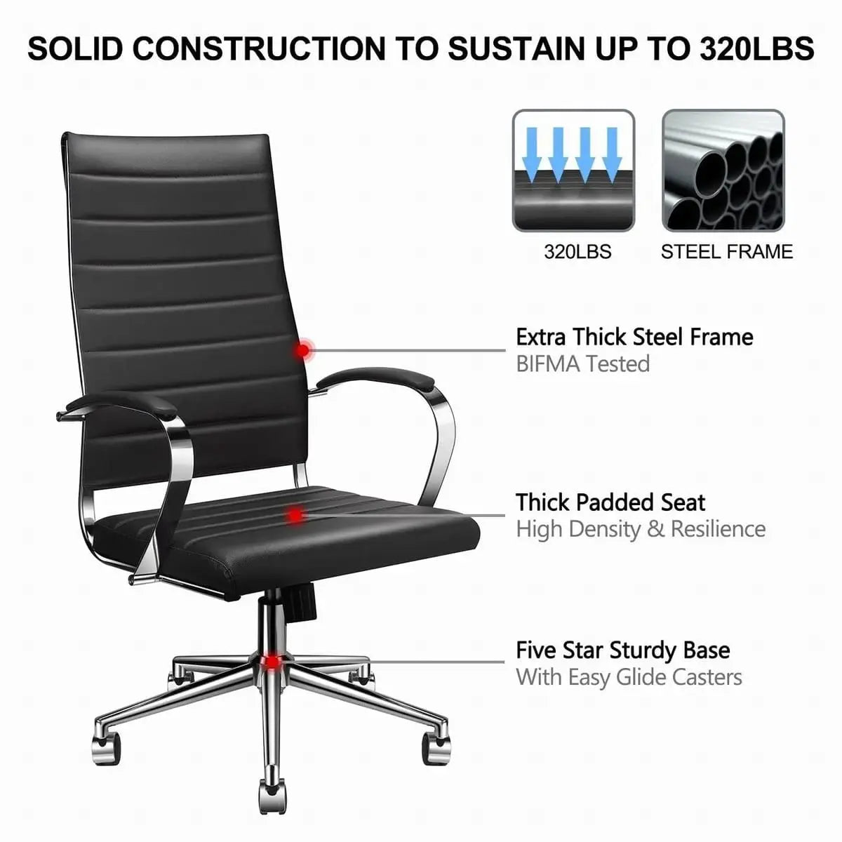 Modern ergonomic faux leather office chair by Platinum-Level Office Chairs with orange upholstery, designed for home or office use.